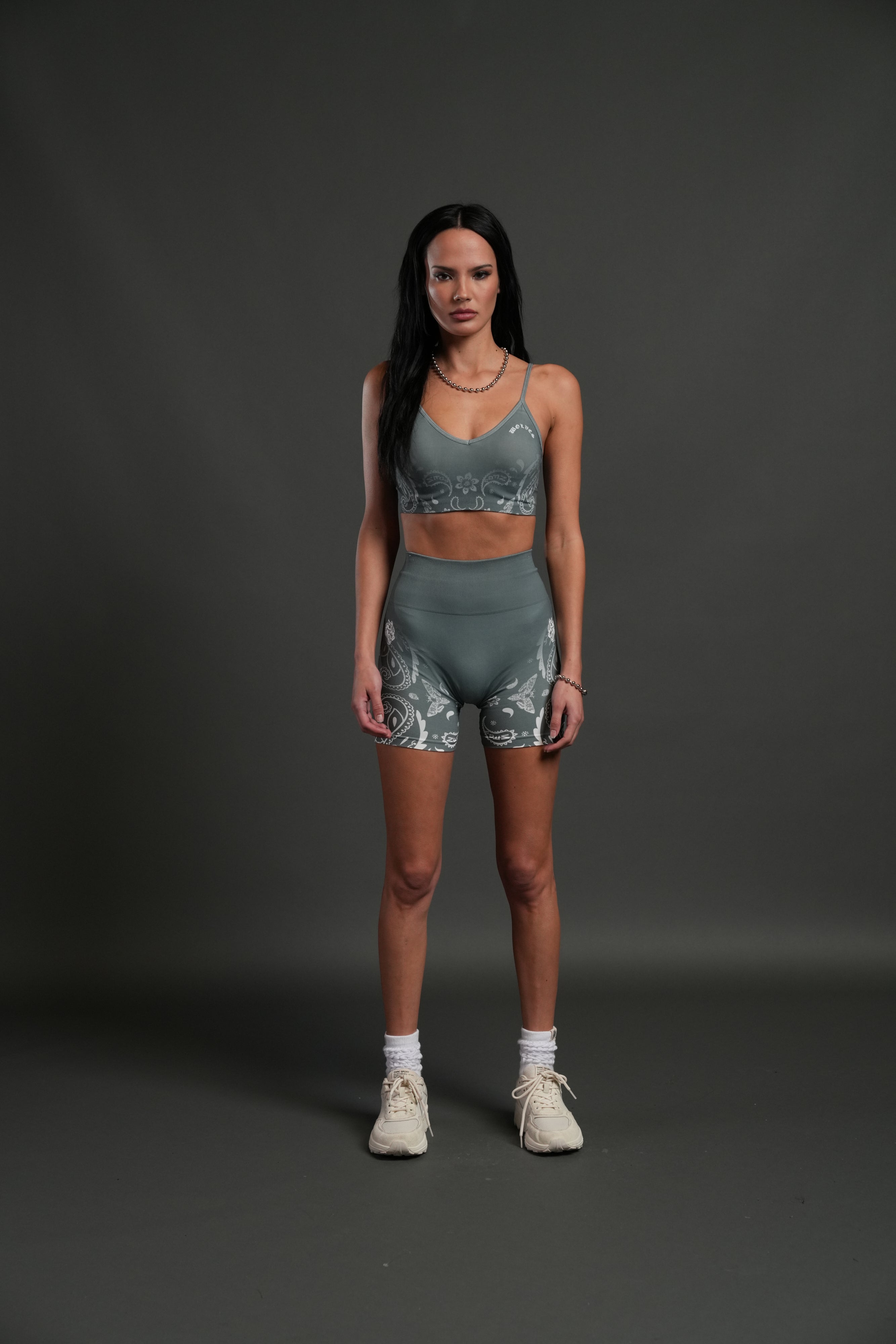 Faded Paisley "Maya" Soft Seamless Bra in Greek Stone — imagem 3