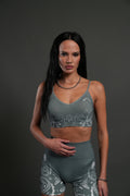 Faded Paisley "Maya" Soft Seamless Bra in Greek Stone — imagem 1