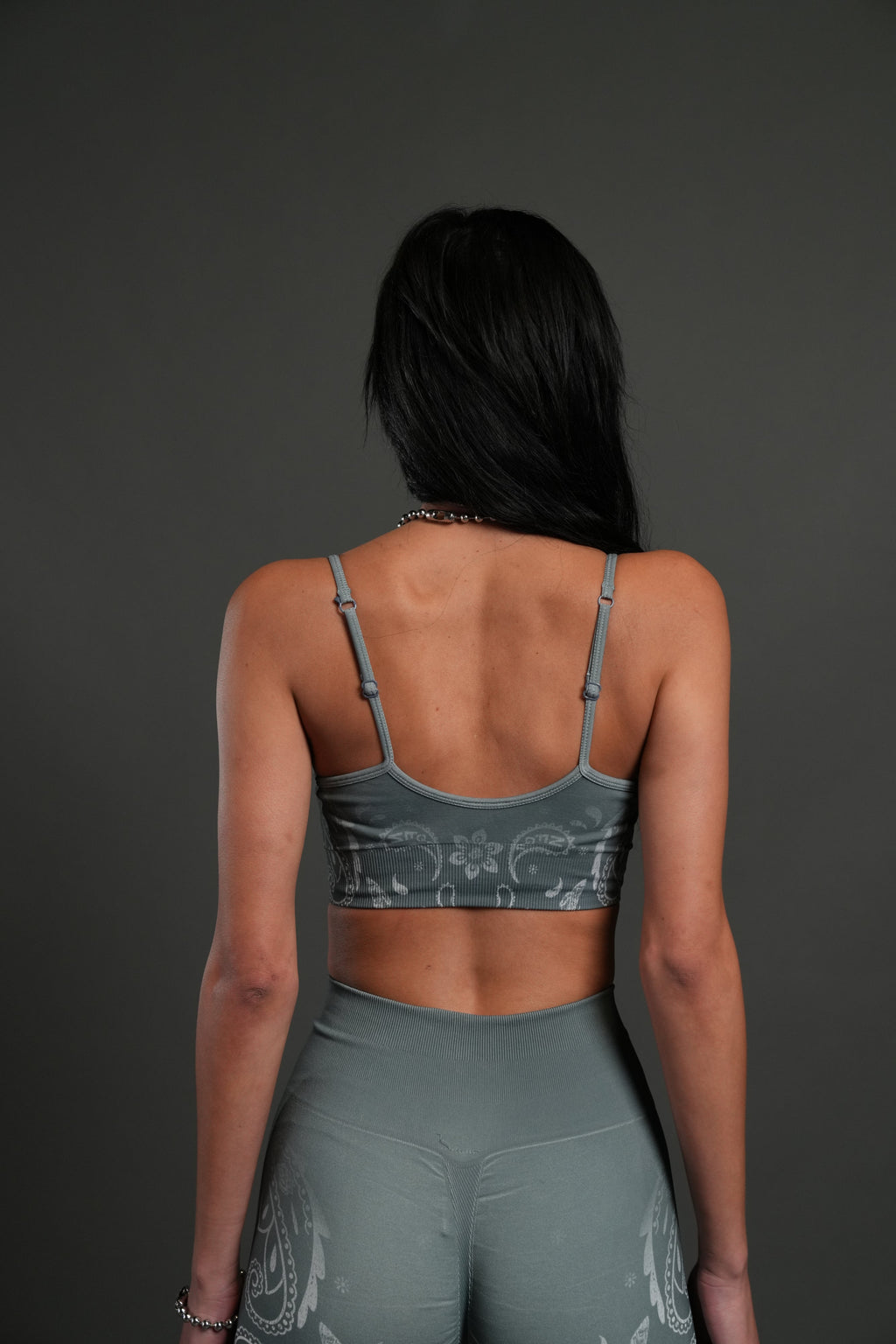 Faded Paisley "Maya" Soft Seamless Bra in Greek Stone — imagem 2