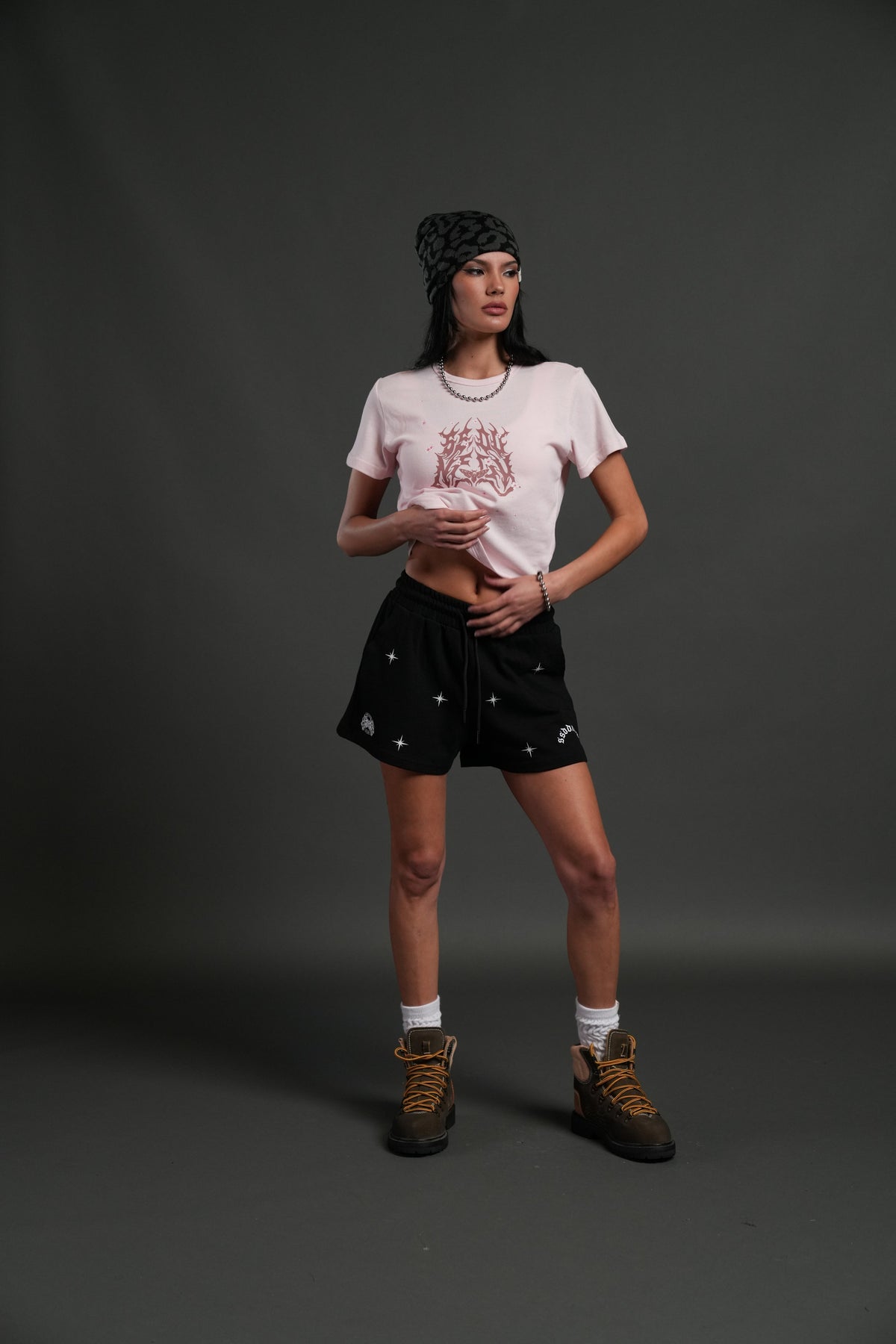 SSDDNFGU Metal "Timeless" Tee in Blush Pink - imagem 3