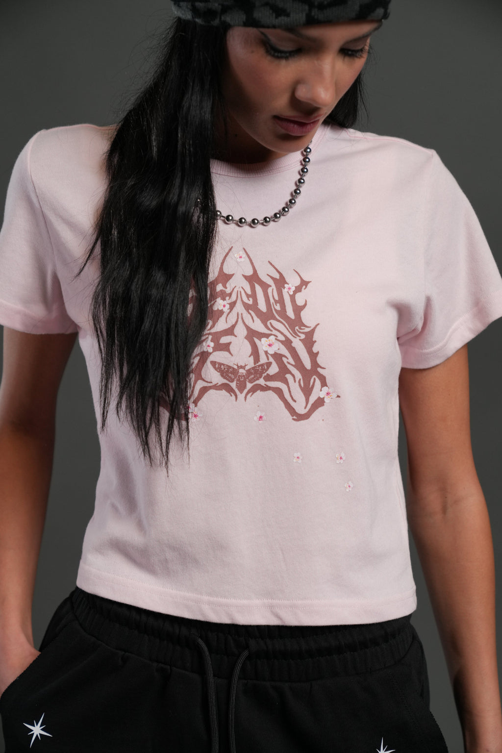 SSDDNFGU Metal "Timeless" Tee in Blush Pink — imagem 5