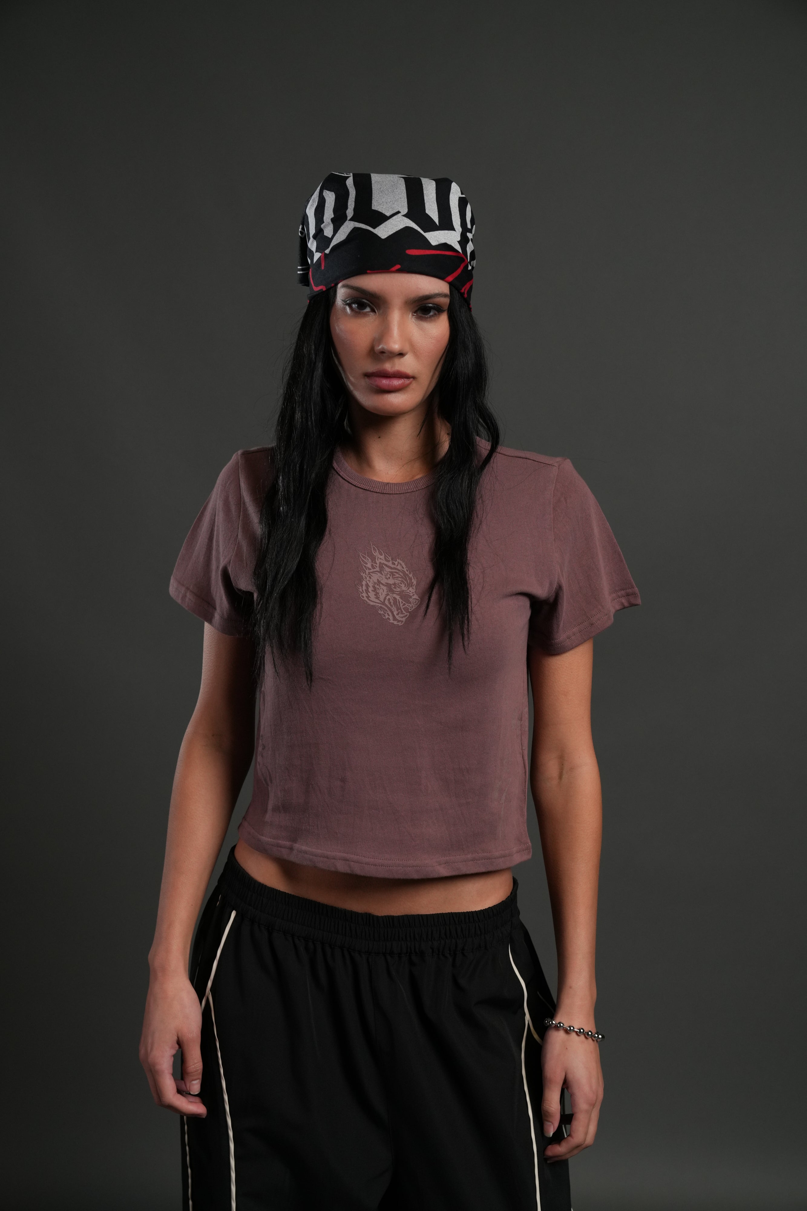 Faded Paisley "Timeless" Tee in Mauve — imagem 1