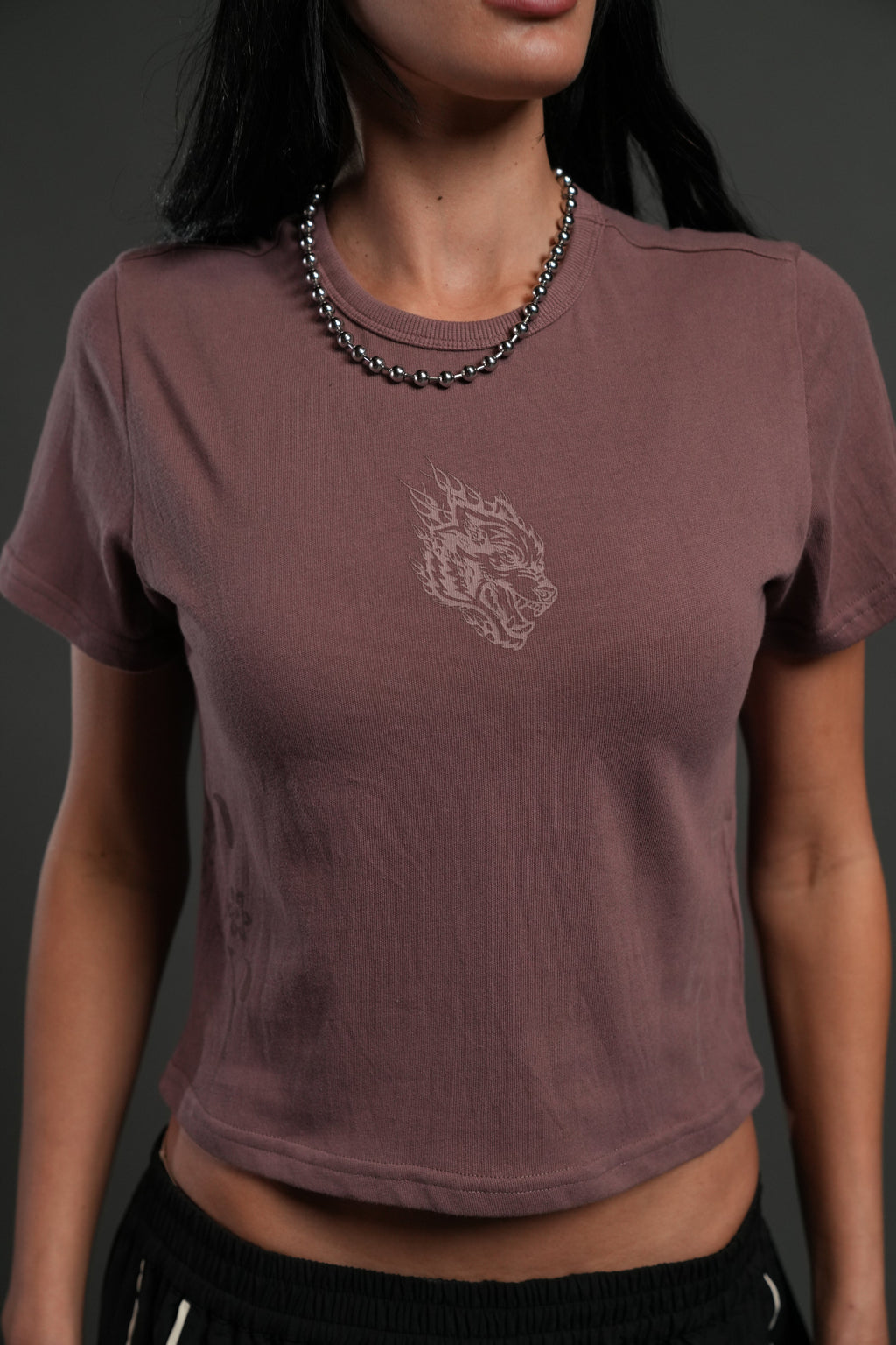 Faded Paisley "Timeless" Tee in Mauve — imagem 4