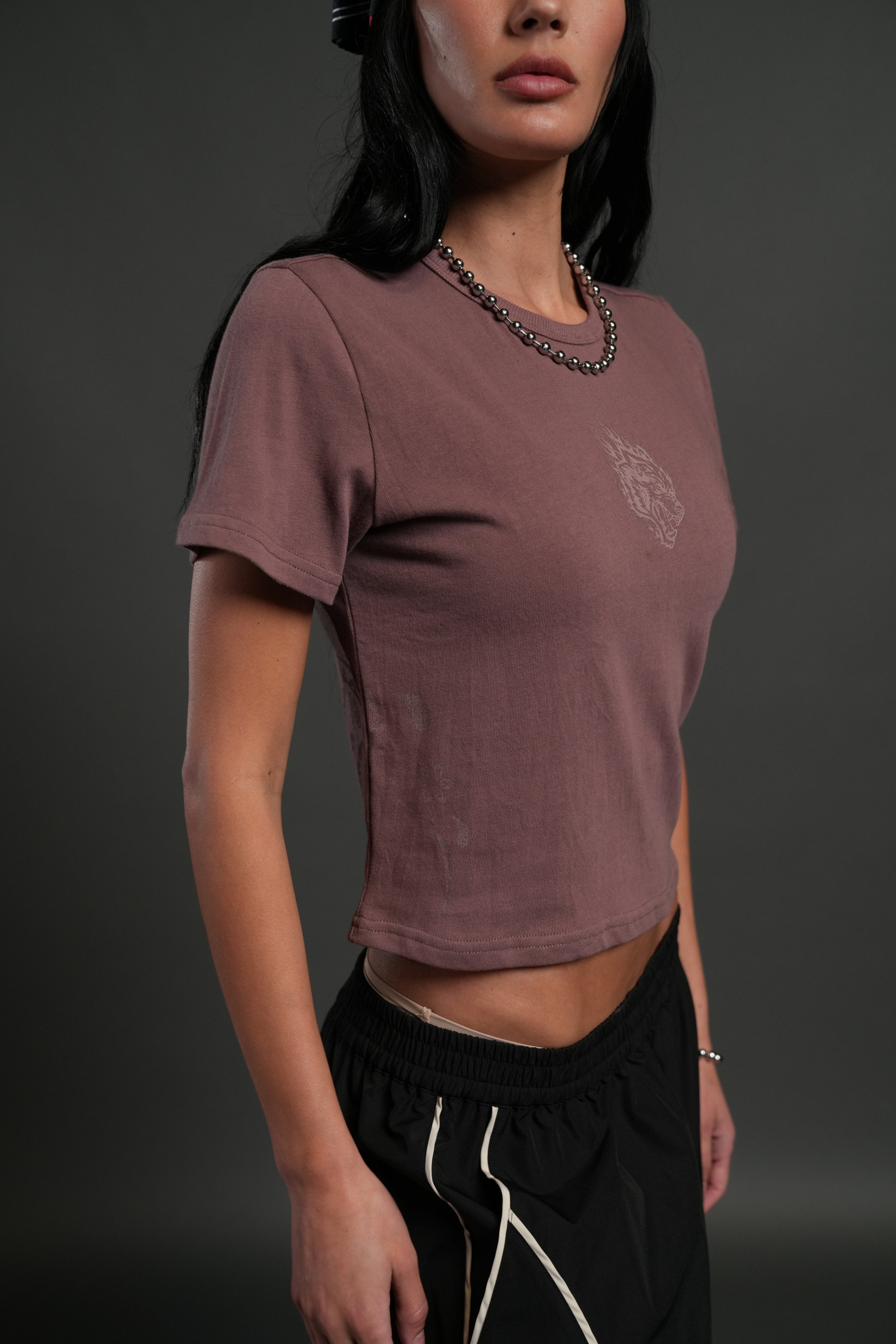 Faded Paisley "Timeless" Tee in Mauve — imagem 3