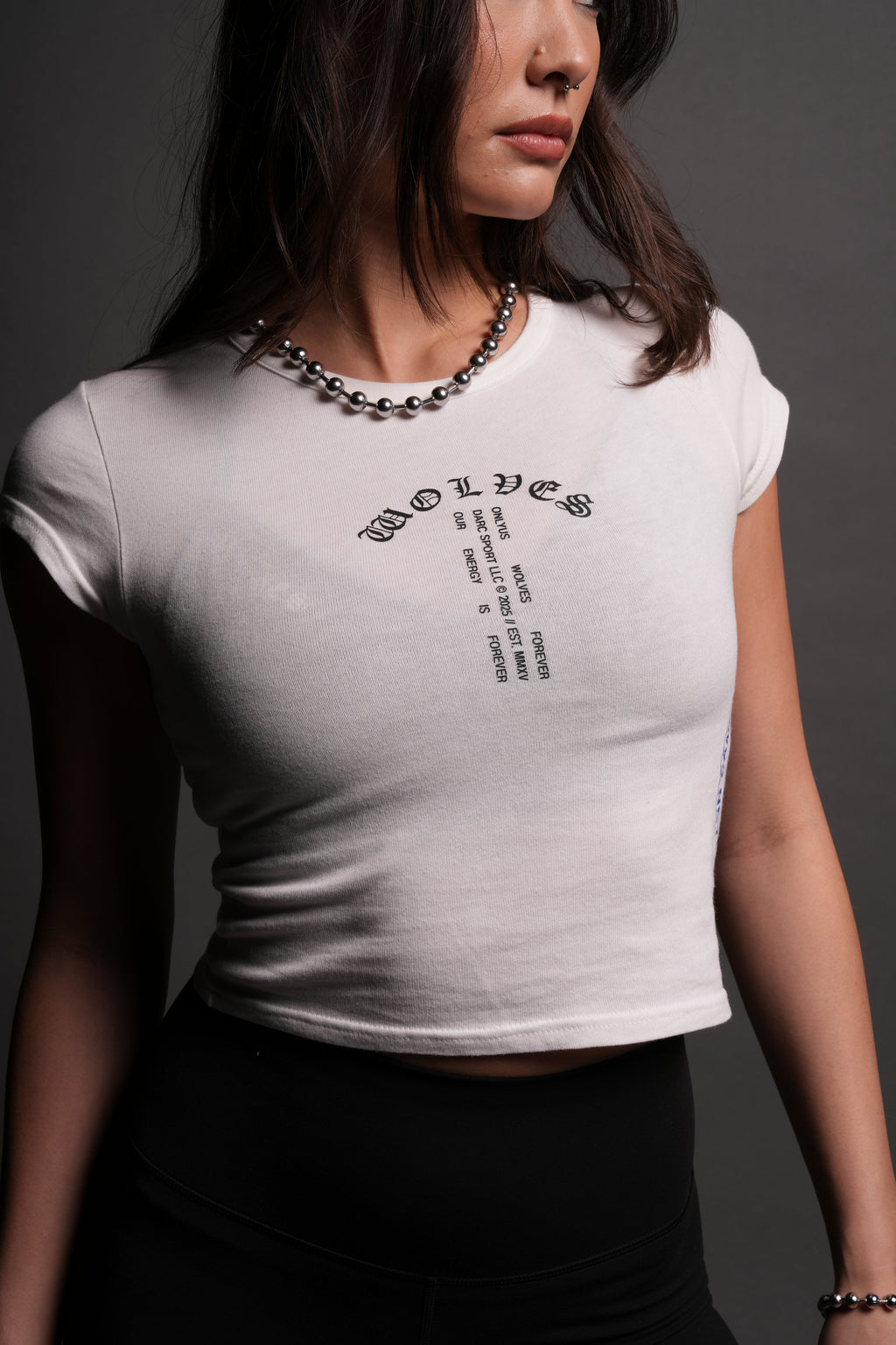 Wolves Club Forever "Baby" Tee in Cream — imagem 7