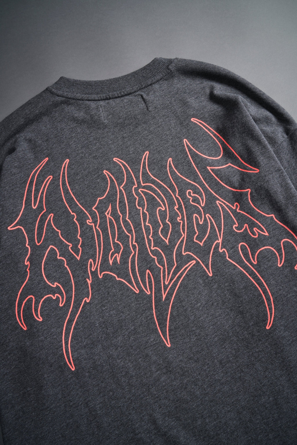 Iron Flame "Premium" Oversized Tee in Darc Heather Gray — imagem 8