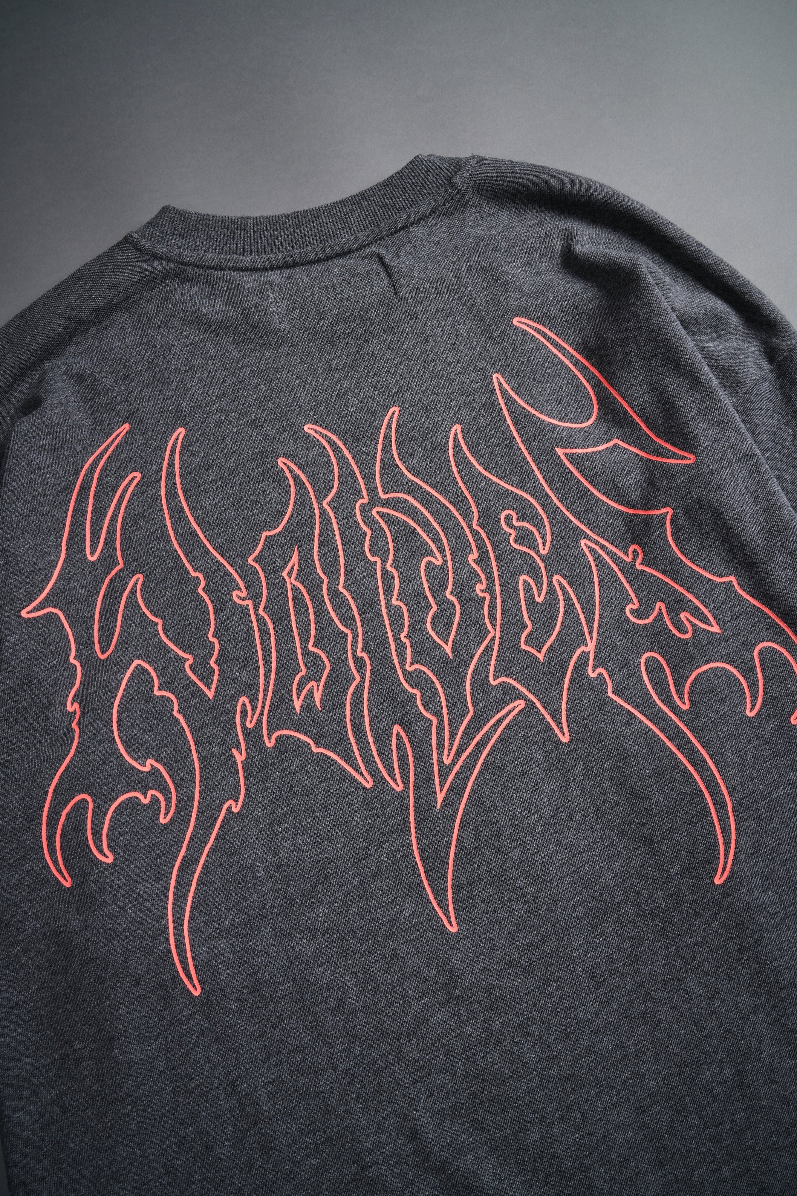 Iron Flame "Premium" Oversized Tee in Darc Heather Gray — imagem 8