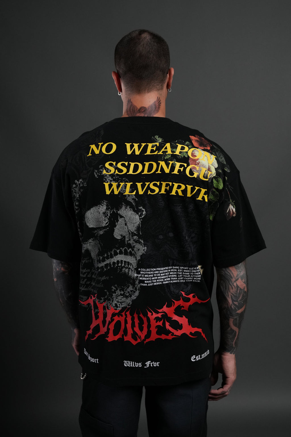 From Dust Premium Oversized Tee in Black — imagem 4