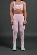 Chopper Wolf "Celine" Stripe Energy Leggings in Warm Blush — imagem 1