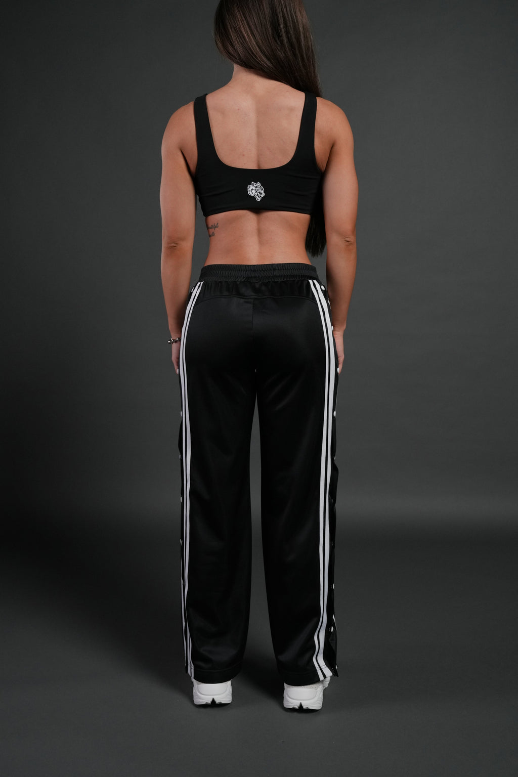 Dual Wolf "Juliette" Tearaway Track Pants in Black — imagem 3