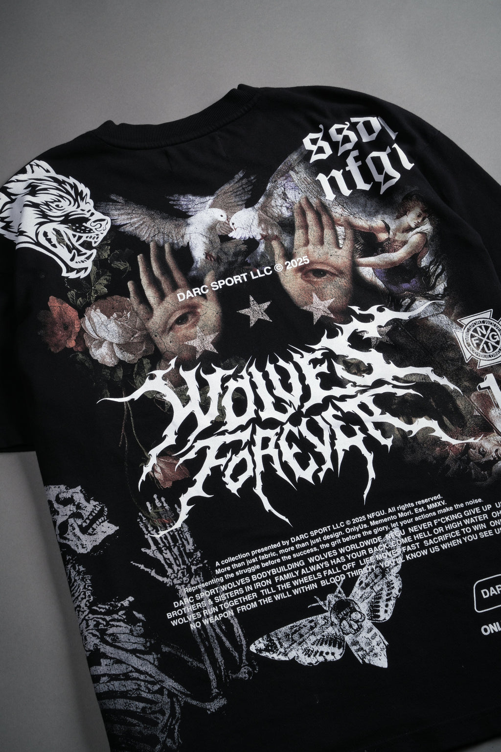 Born Stoic "Premium" Oversized Tee in Black — imagem 8