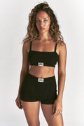 Zoe Rib Bralette in Black — imagem principal