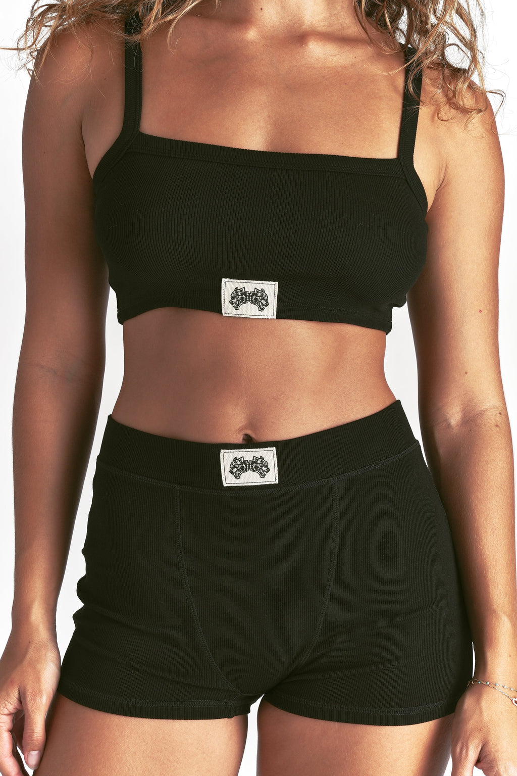 Zoe Rib Bralette in Black — imagem 5