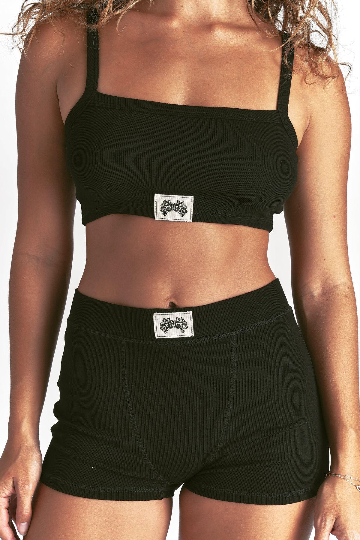 Zoe Rib Bralette in Black — imagem 5