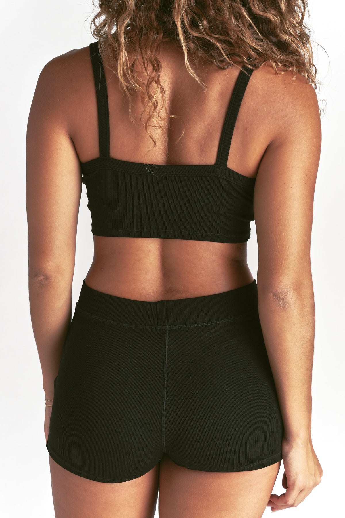 Zoe Rib Bralette in Black — imagem 6