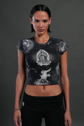 Sacred Path "Baby" Tee in Corazon de Oscuridad Tonal — imagem 1