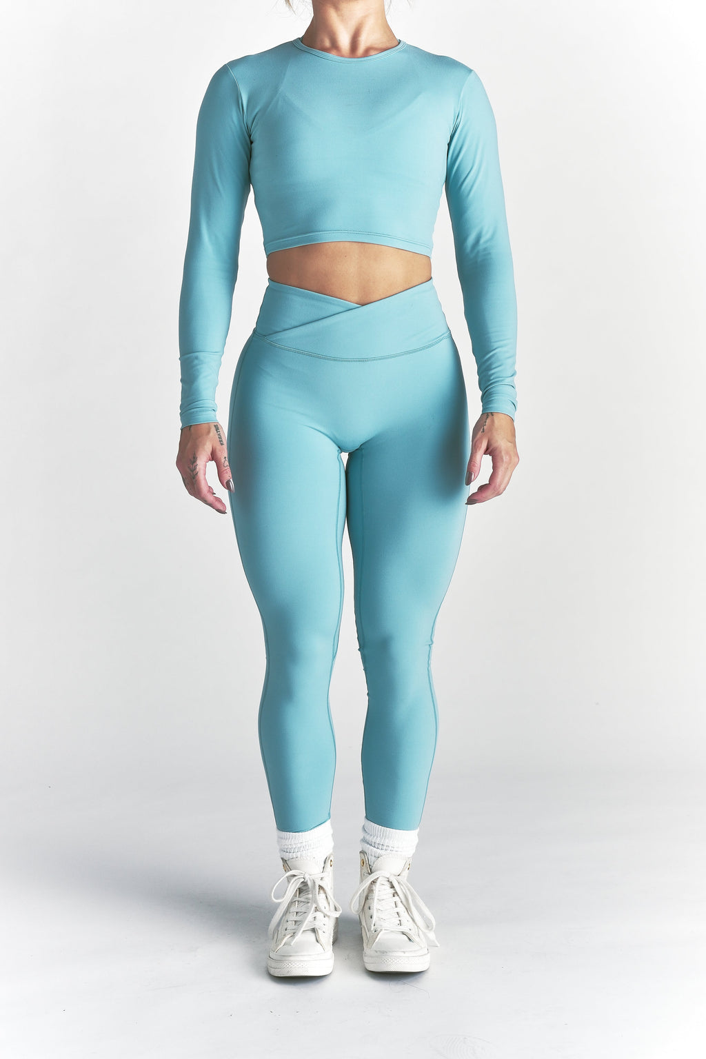 Wolf "Pearl" Energy Leggings in Dusty Turquoise — imagem 8