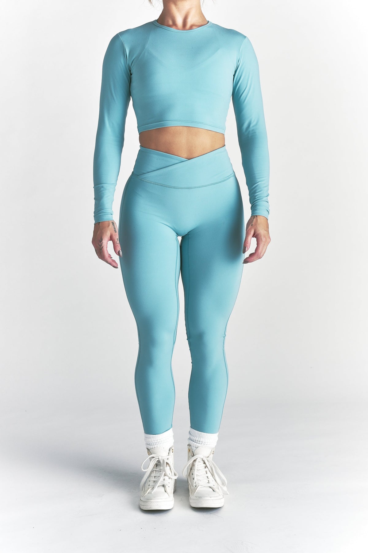 Wolf "Pearl" Energy Leggings in Dusty Turquoise — imagem 8