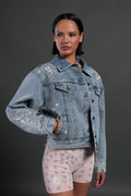 Tales We Tell She American Denim Jacket in Light Wash — imagem 1