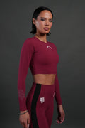 Love Story L/S "Energy" Top in Deep Raspberry — imagem 1