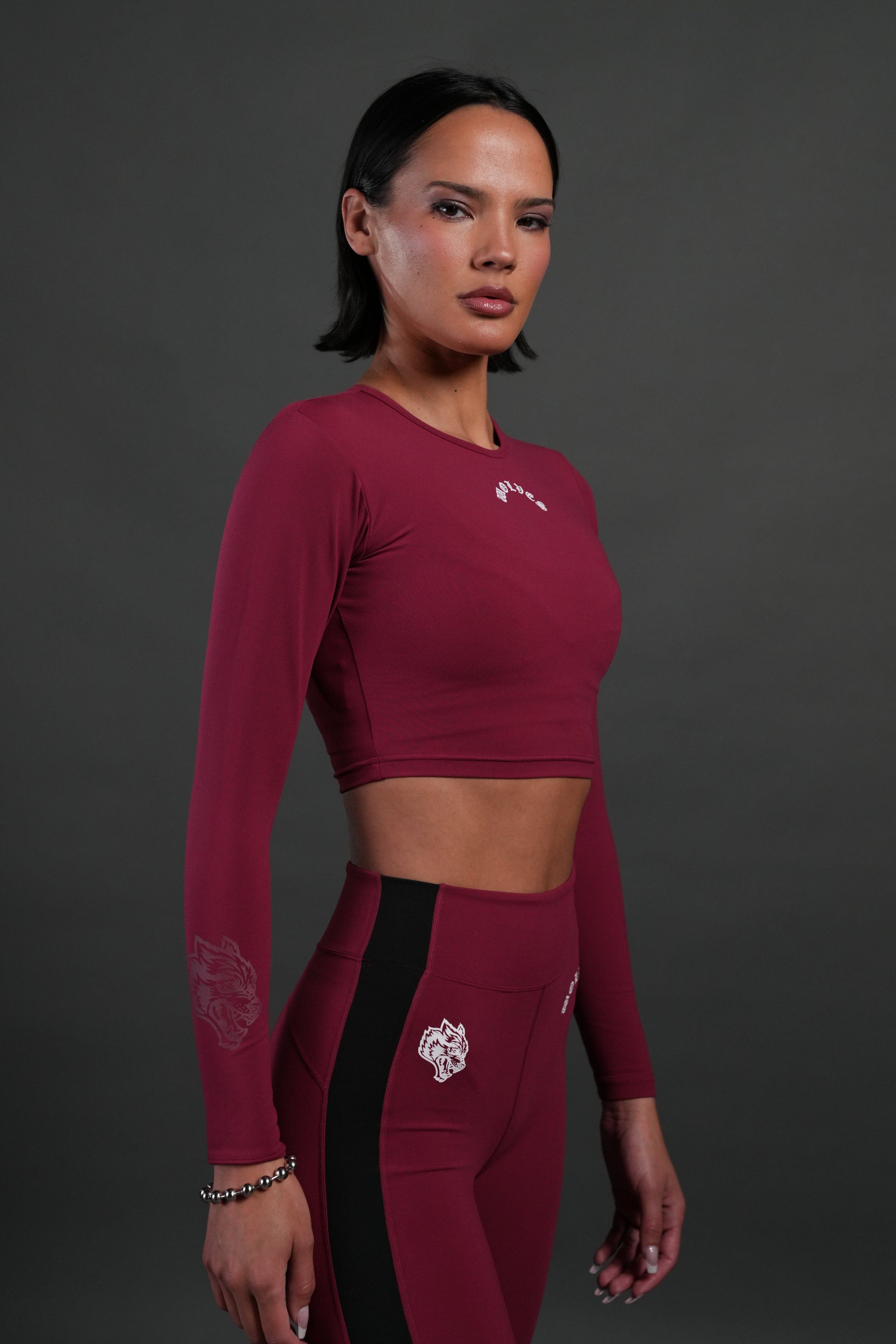 Love Story L/S "Energy" Top in Deep Raspberry — imagem 1