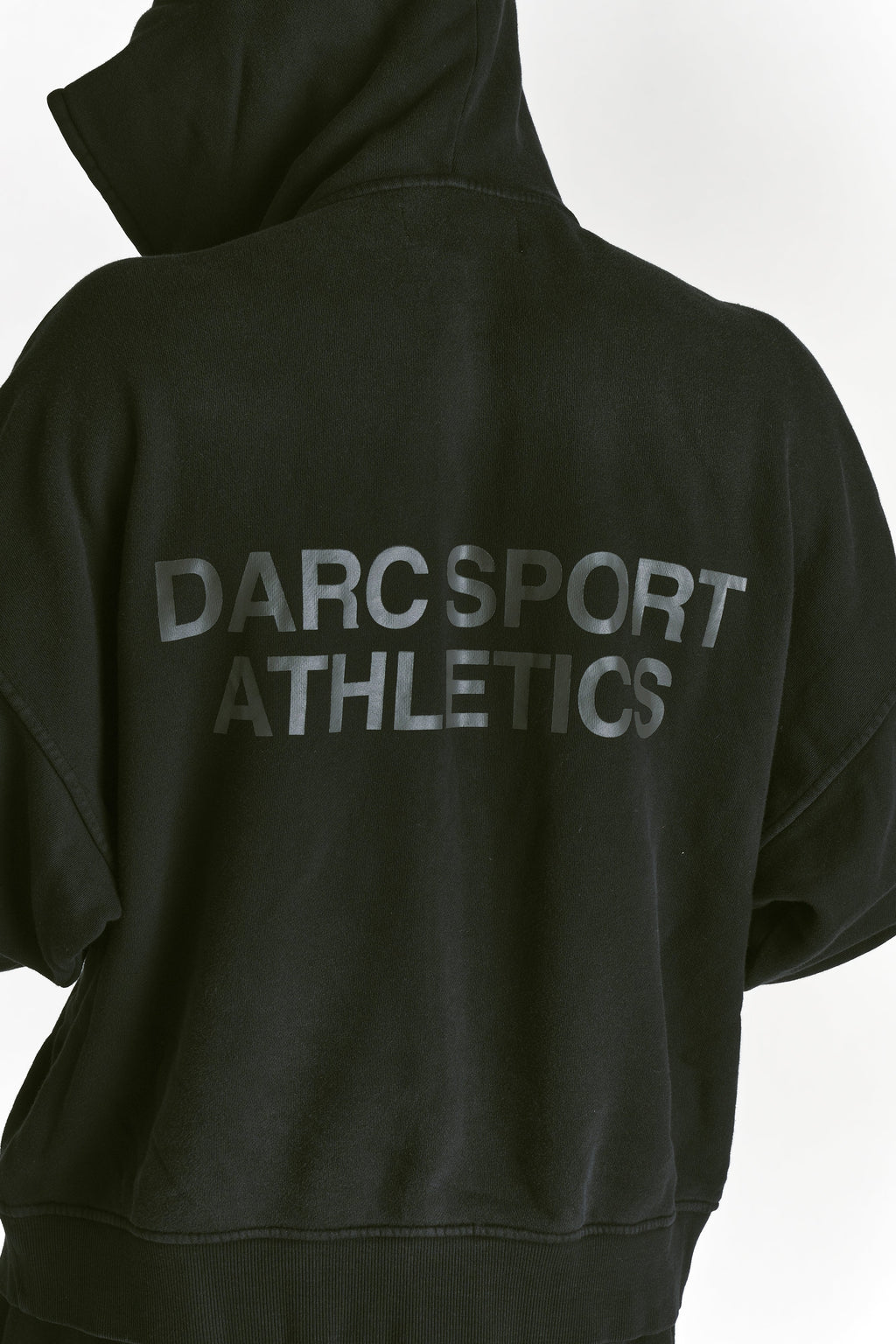 Darc Sport Athletics "Darco" Double Zip Hoodie in Black Sun Fade/Black — imagem 8