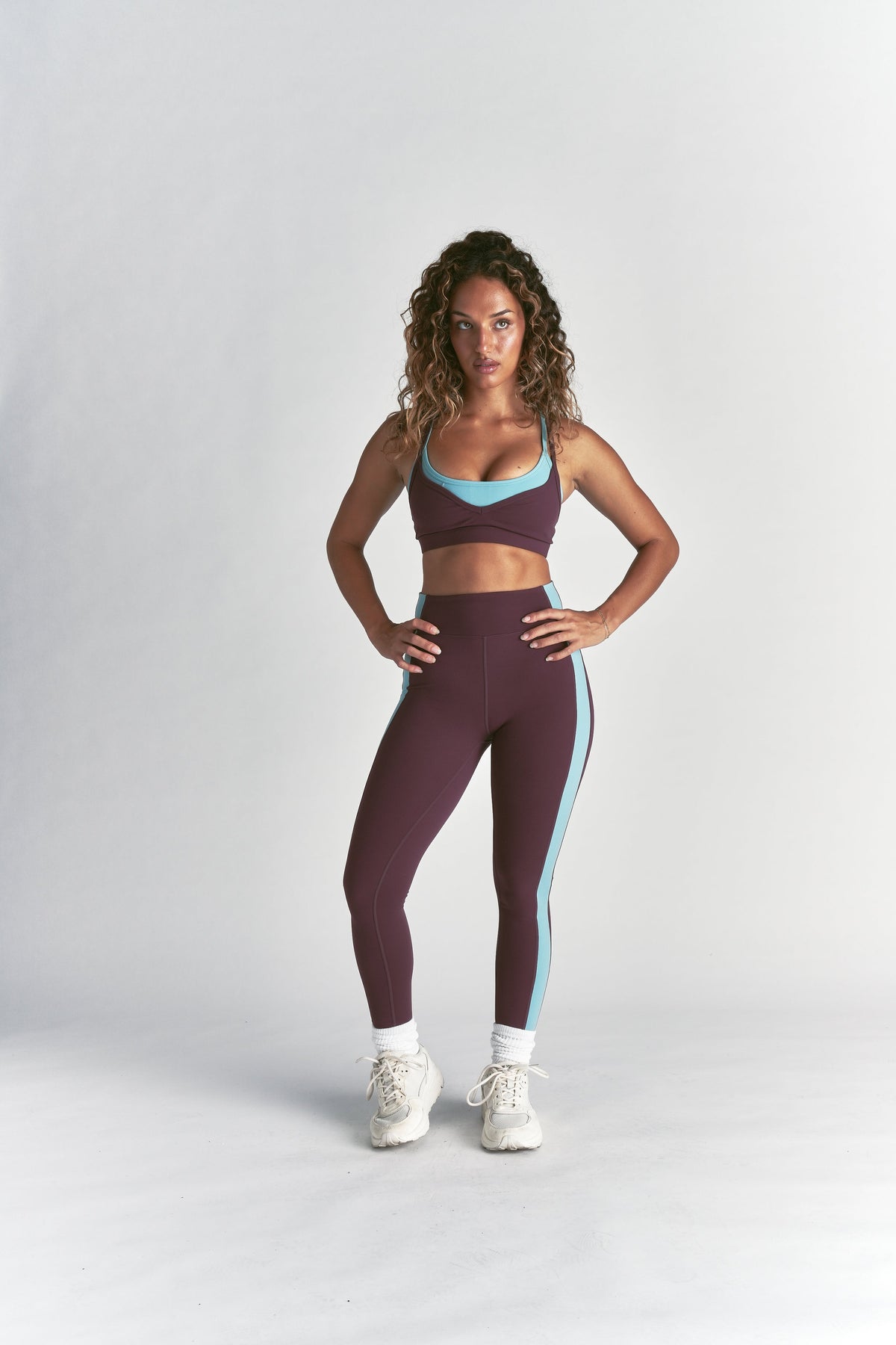 Wolf "Juliette" Energy Double Bra in Fig/Dusty Turquoise — imagem 3