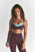 Wolf "Juliette" Energy Double Bra in Fig/Dusty Turquoise — imagem principal
