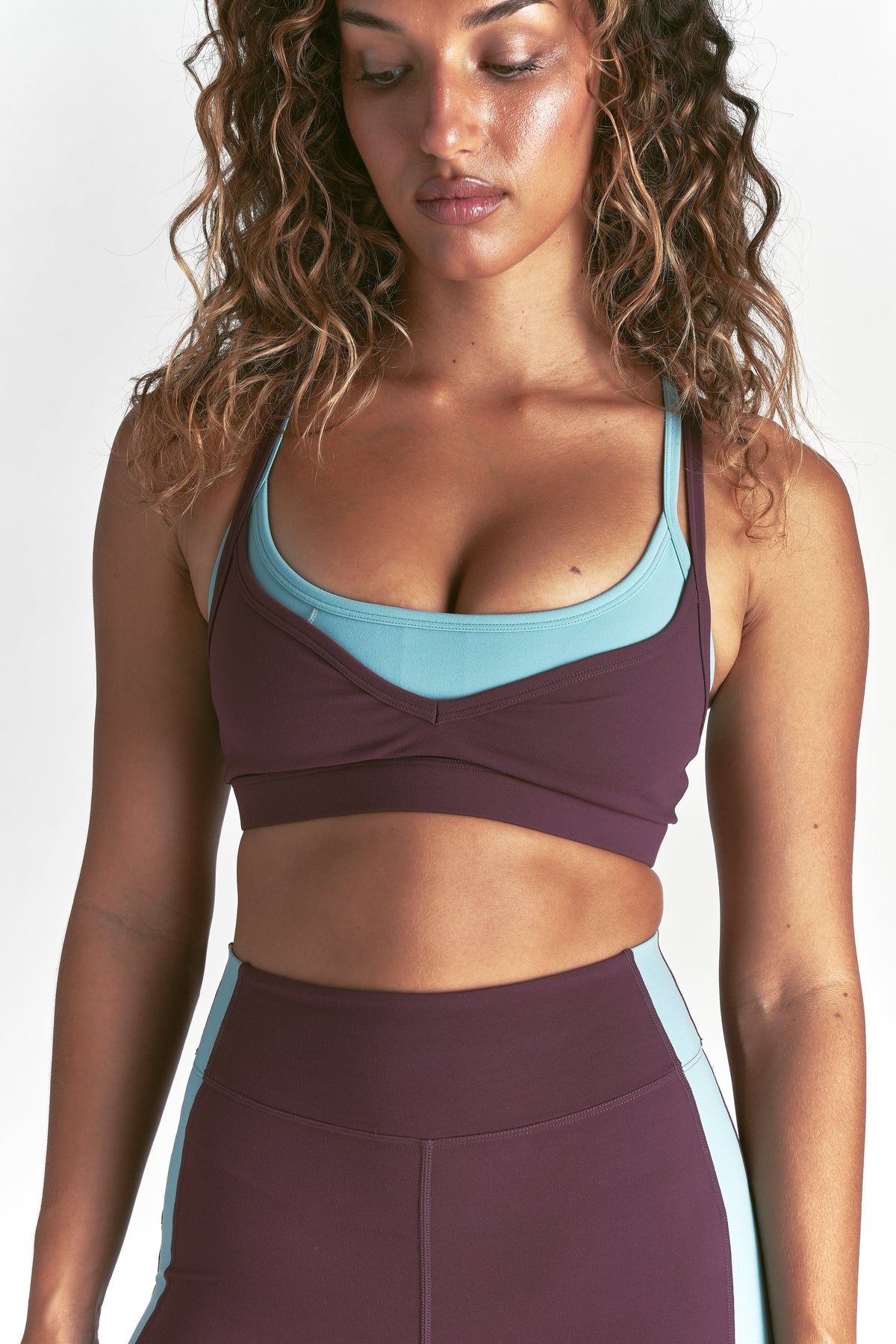 Wolf "Juliette" Energy Double Bra in Fig/Dusty Turquoise — imagem 5