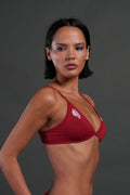 Wolf Chopper "Eva" Silky Triangle Bralette in Deep Raspberry — imagem 1