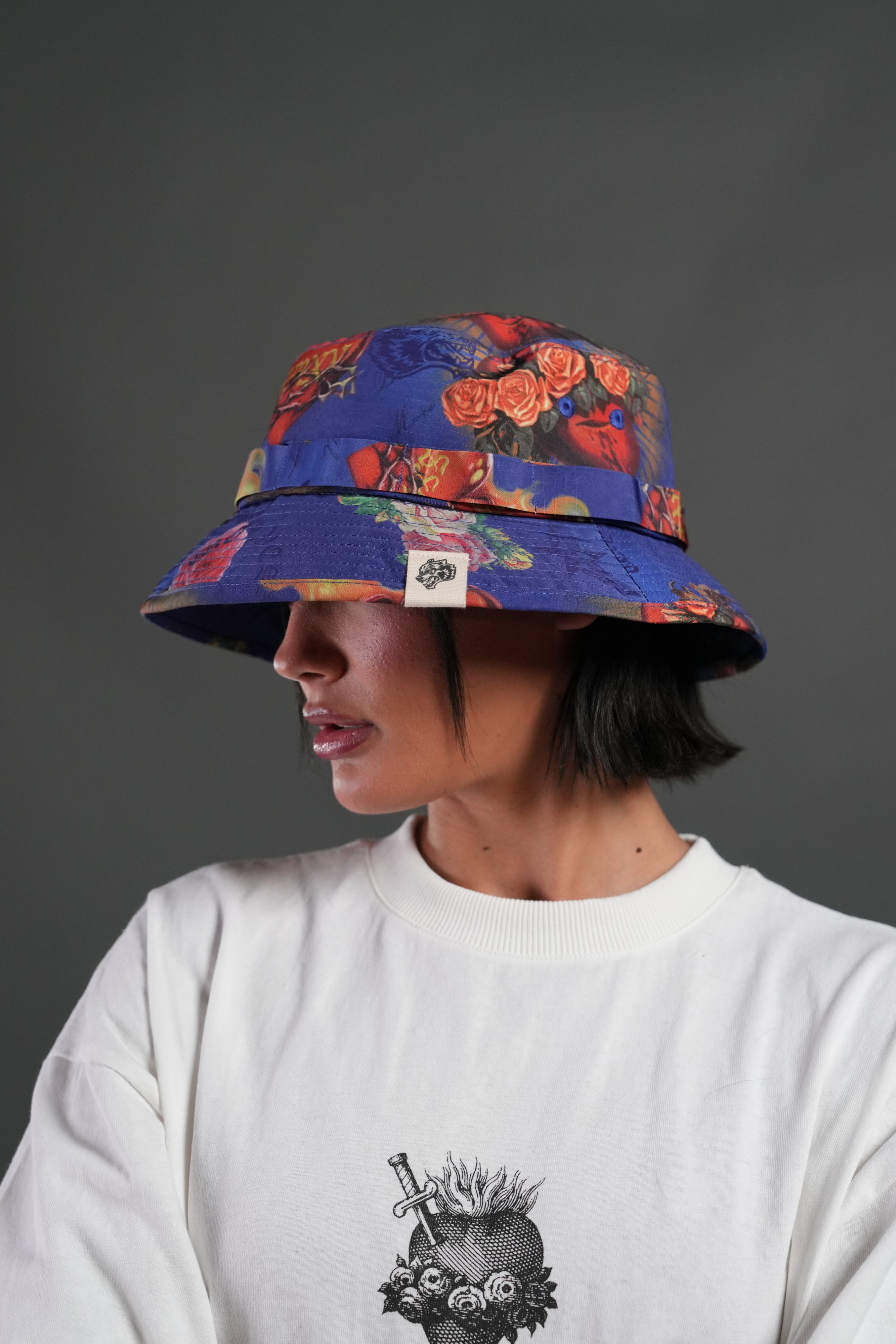 Wolf Patch V2 Boonie Bucket Hat in Corazon de Fuego — imagem 7