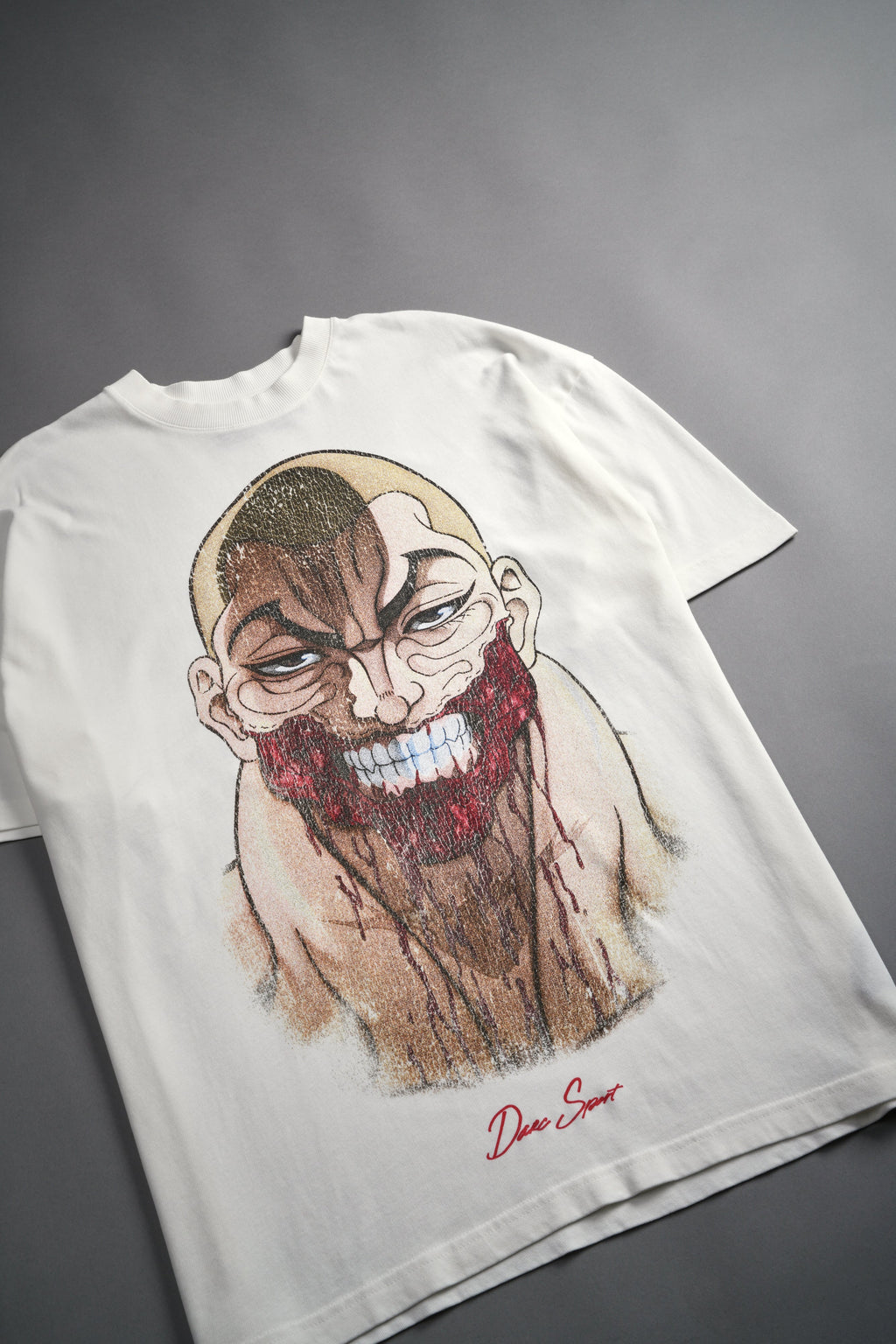 Enraged "Premium" Oversized Tee in Cream — imagem 9