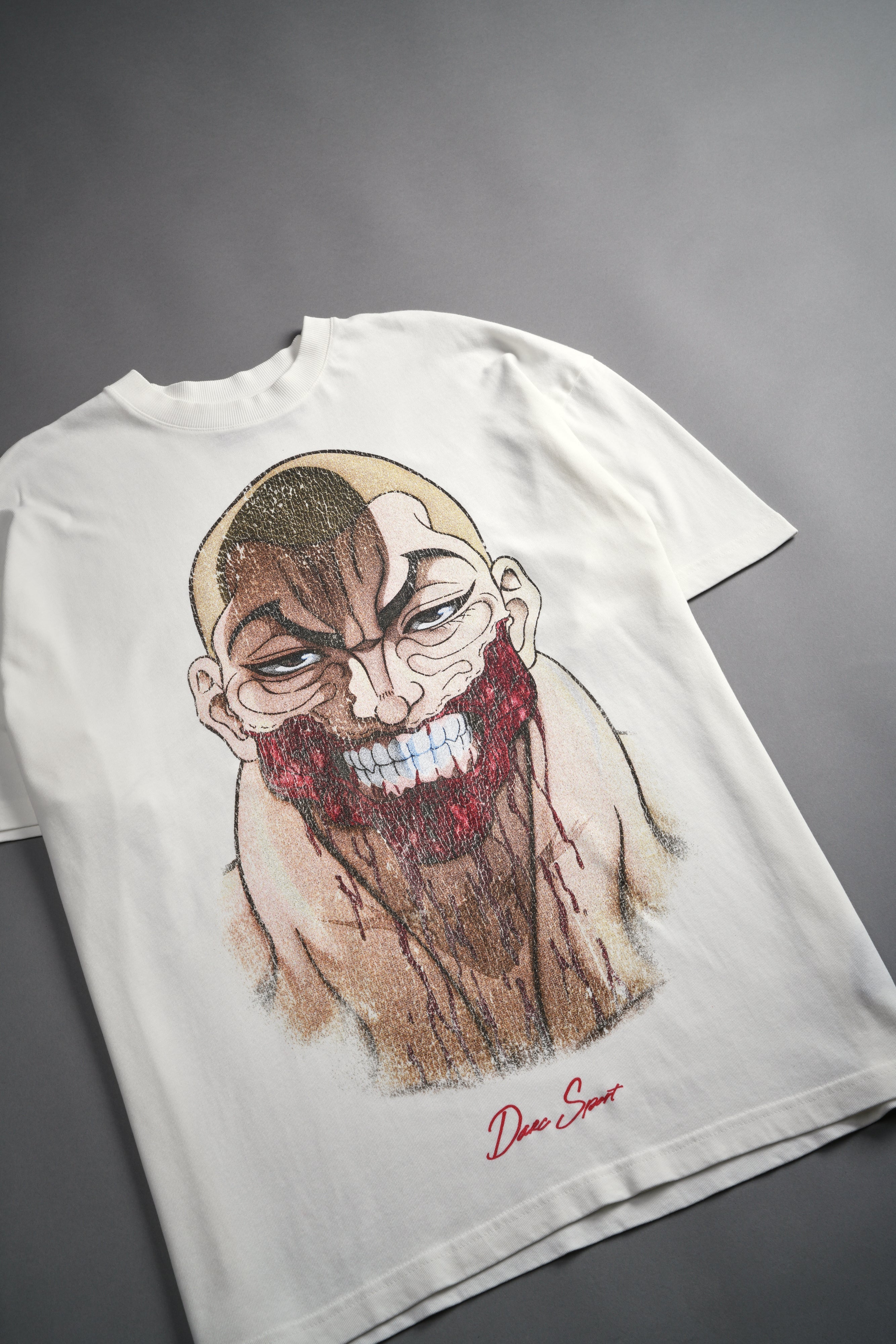 Enraged "Premium" Oversized Tee in Cream — imagem 9