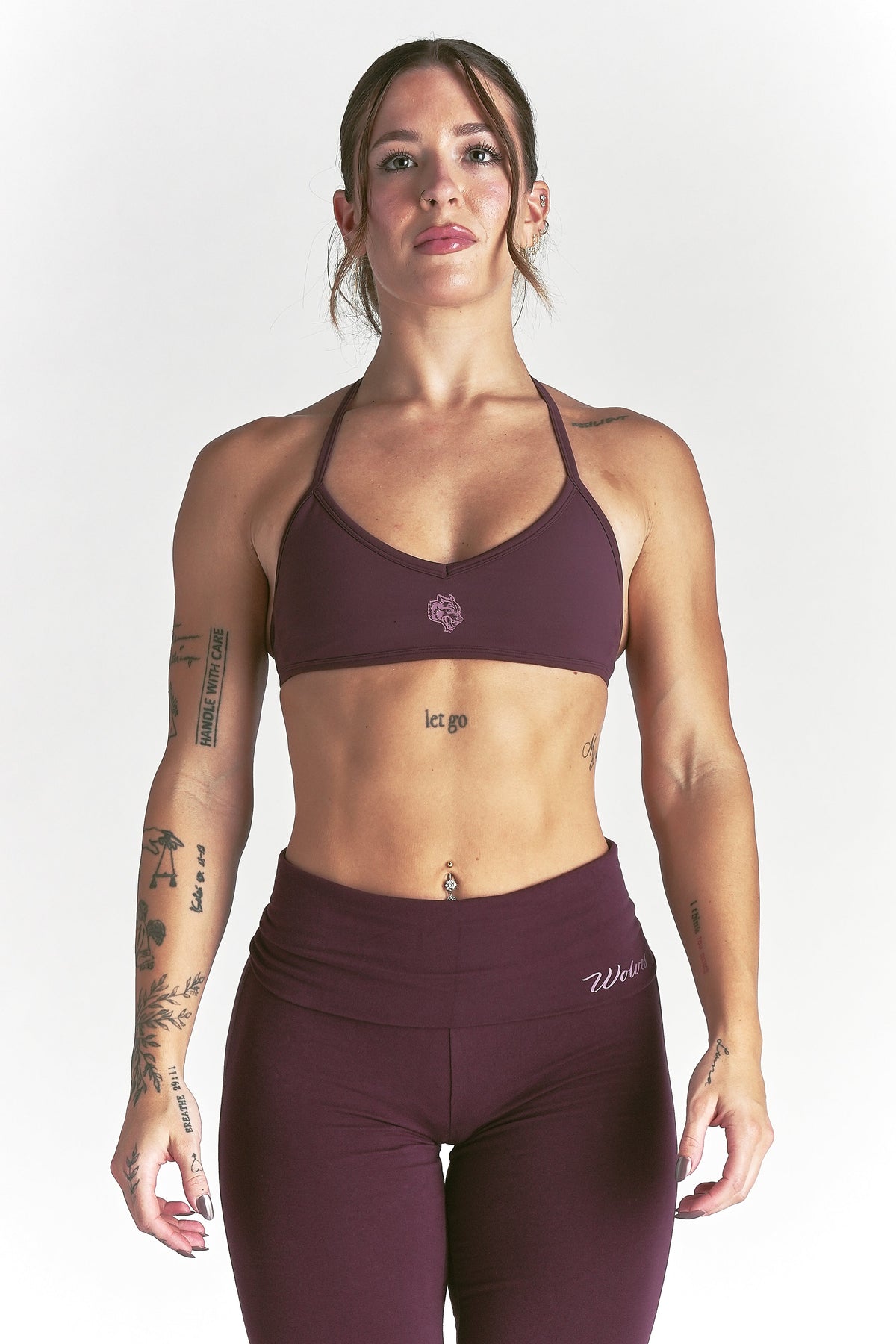 Wolf "Lana" Halter Energy Bra in Fig — imagem principal