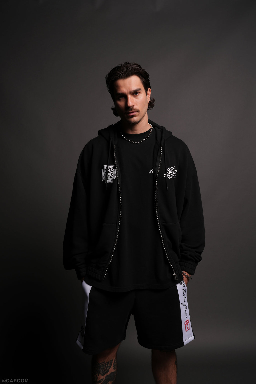 Final Boss "Chambers" Zip Hoodie in Black - imagem 2