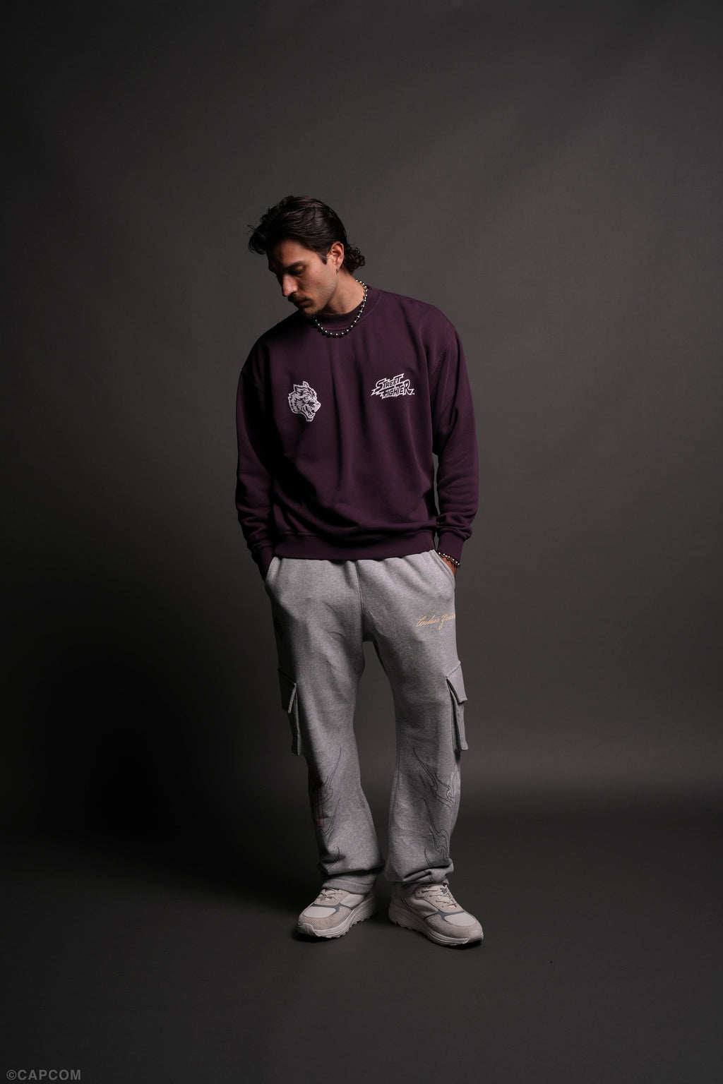 Final Boss Unisex London Crewneck in Storm Purple - imagem 7
