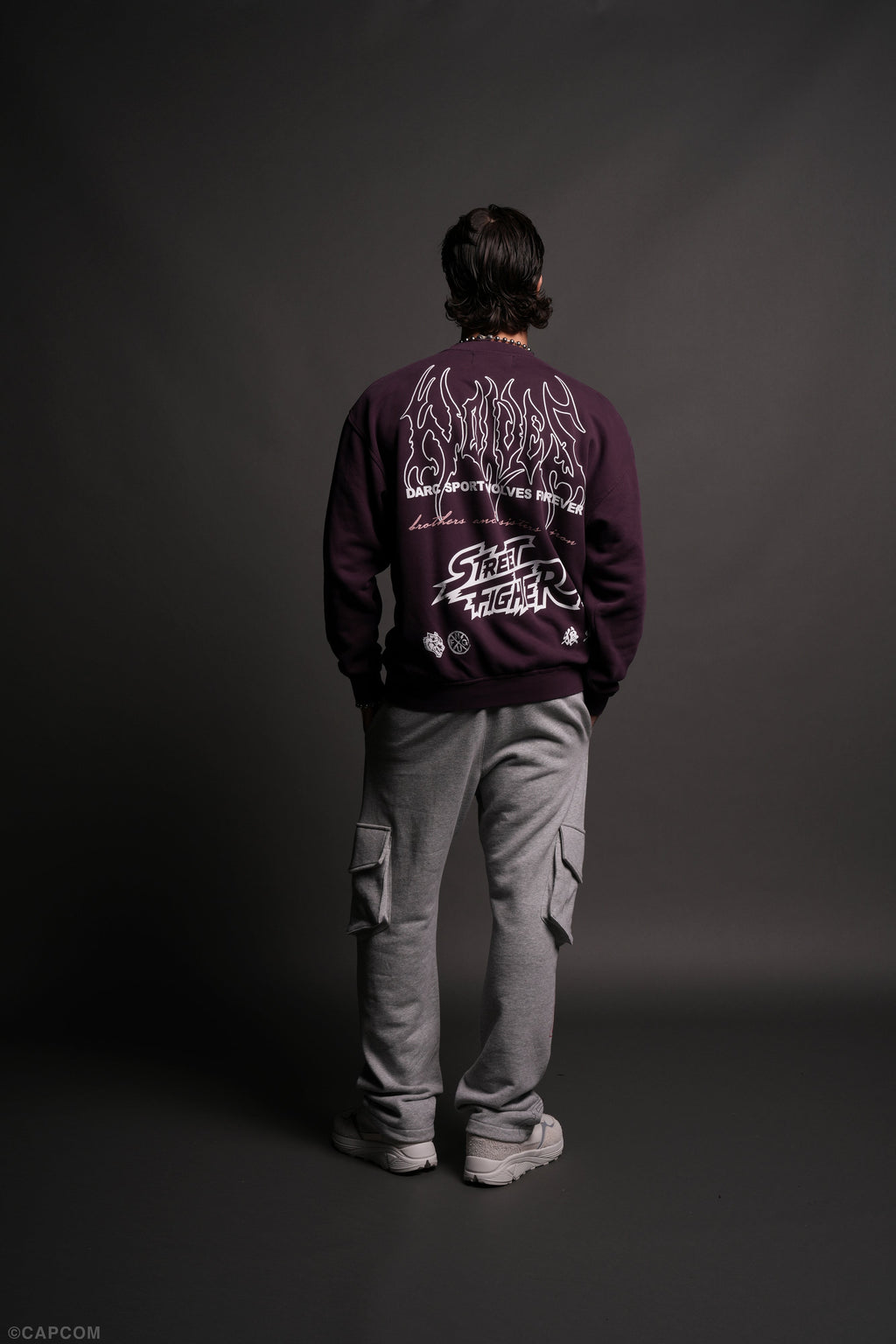 Final Boss Unisex London Crewneck in Storm Purple - imagem 8