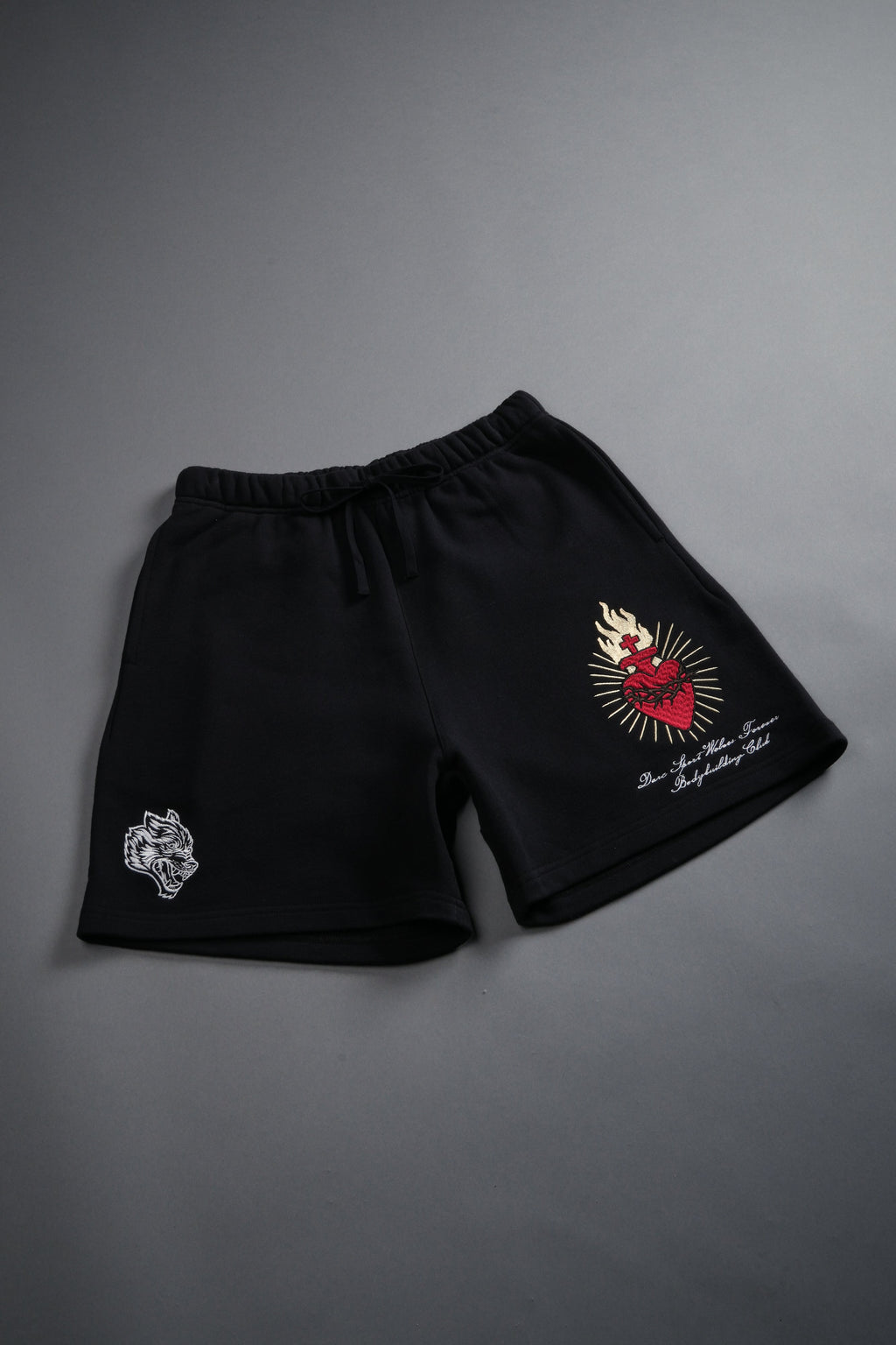 Doomed Love Post Lounge Sweat Shorts in Black — imagem 6