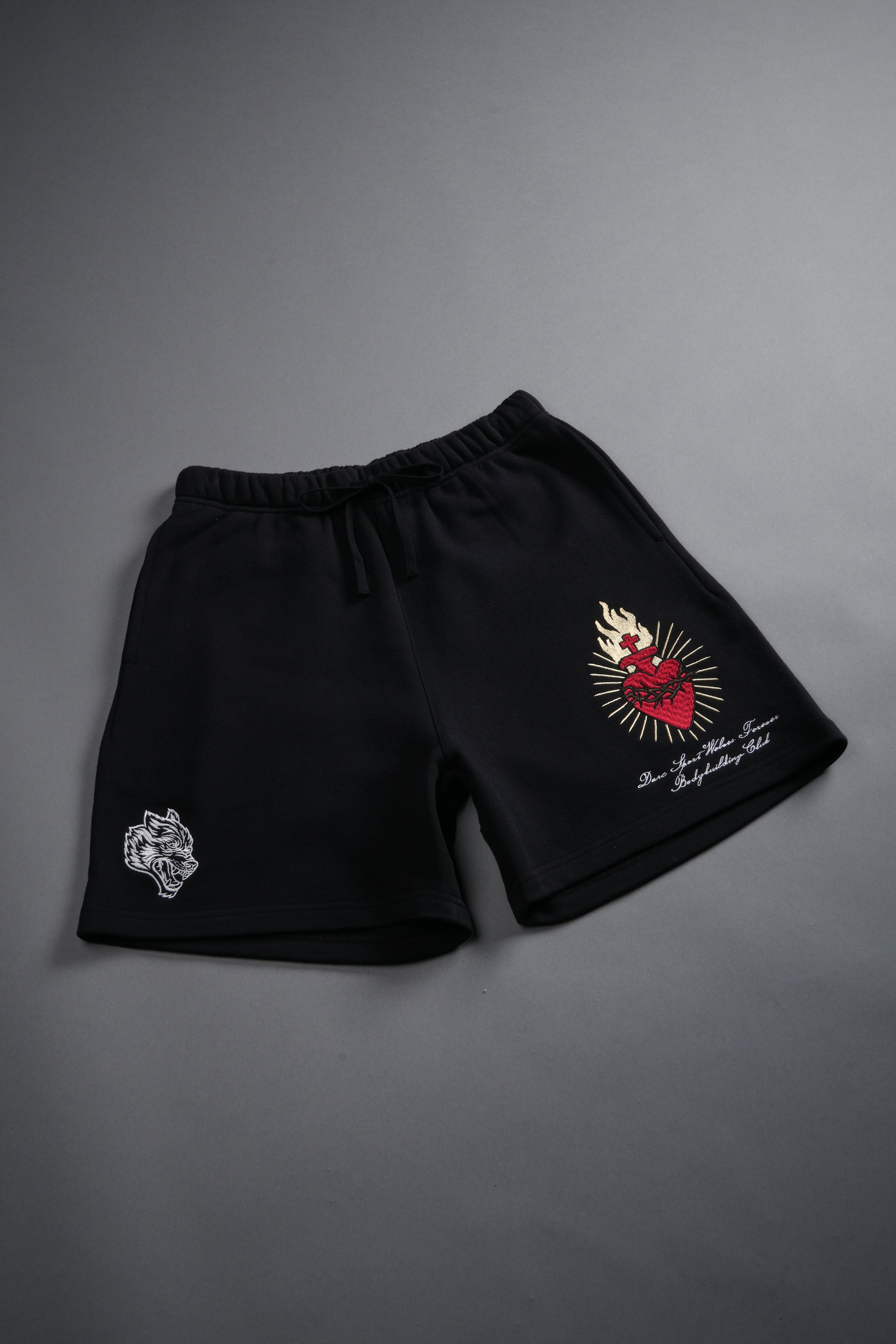 Doomed Love Post Lounge Sweat Shorts in Black — imagem 6