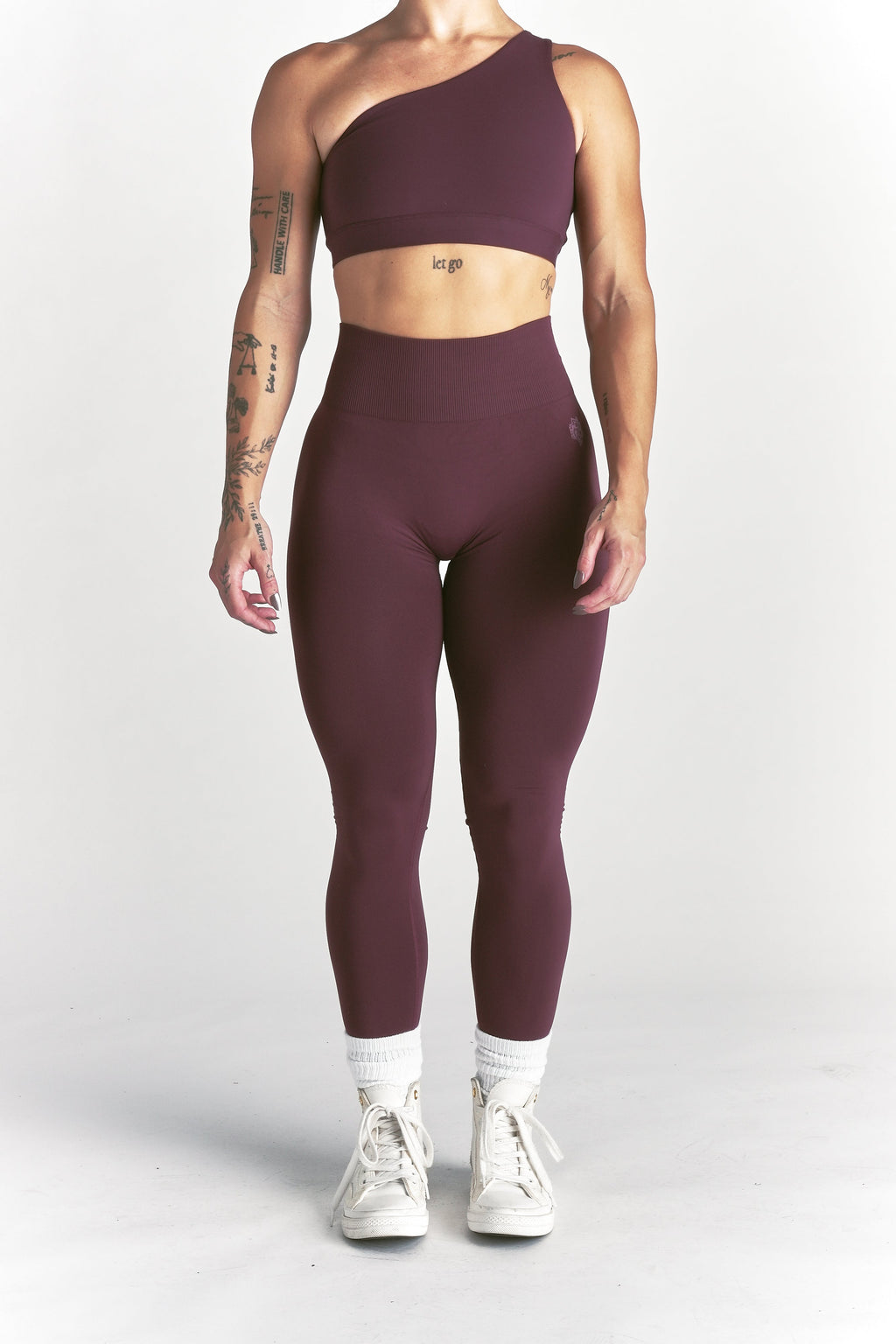 Wolf "Skylar" Soft Seamless Leggings in Fig — imagem 5