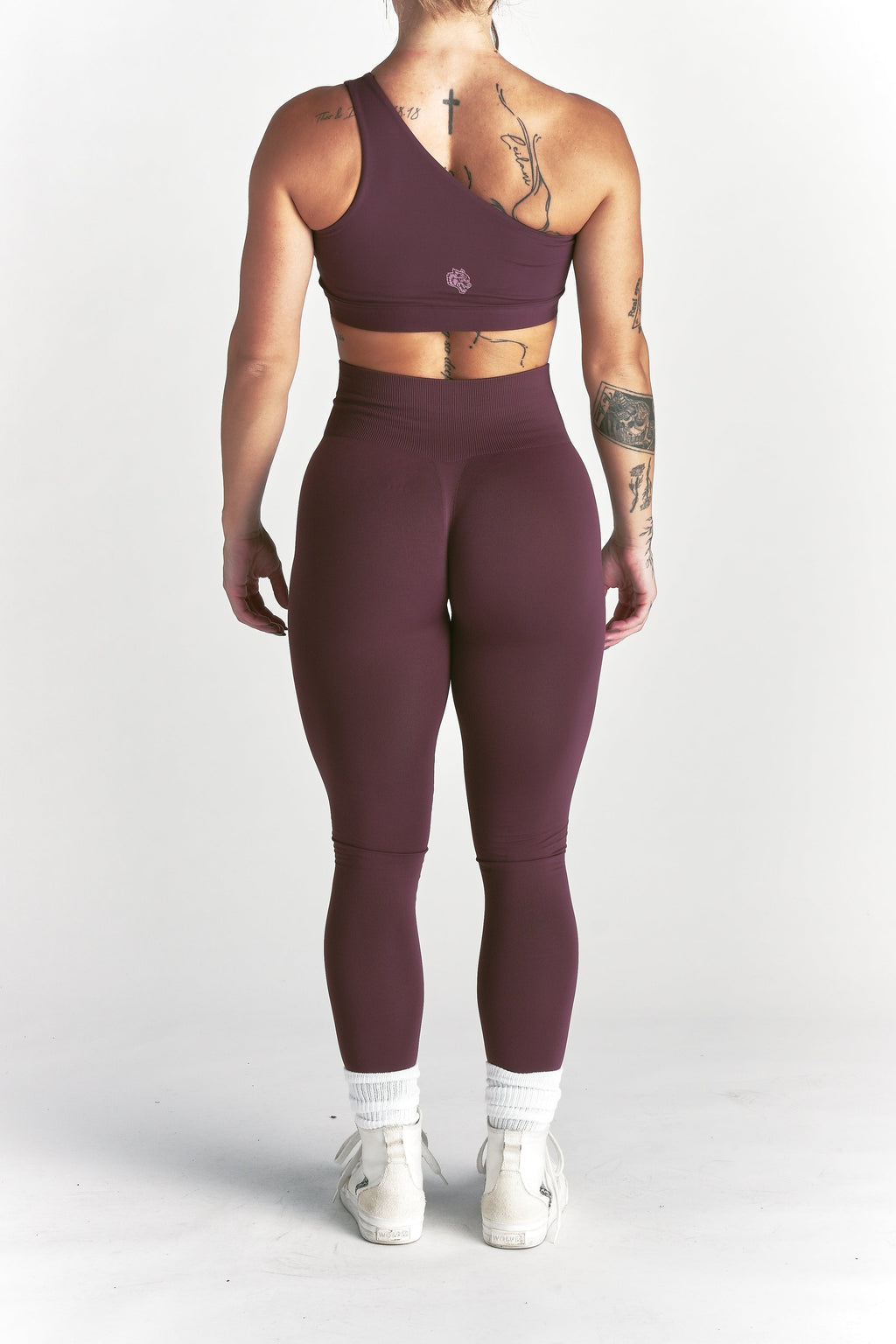 Wolf "Skylar" Soft Seamless Leggings in Fig — imagem 8