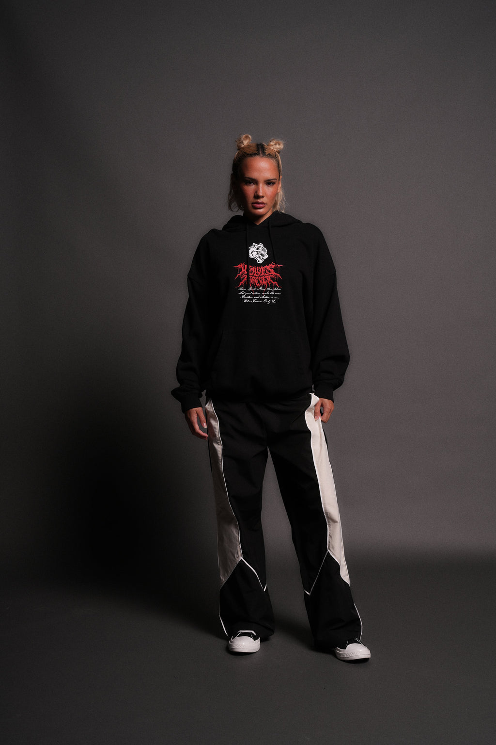 Jack Hammer "Grunge" Hoodie in Black — imagem 5