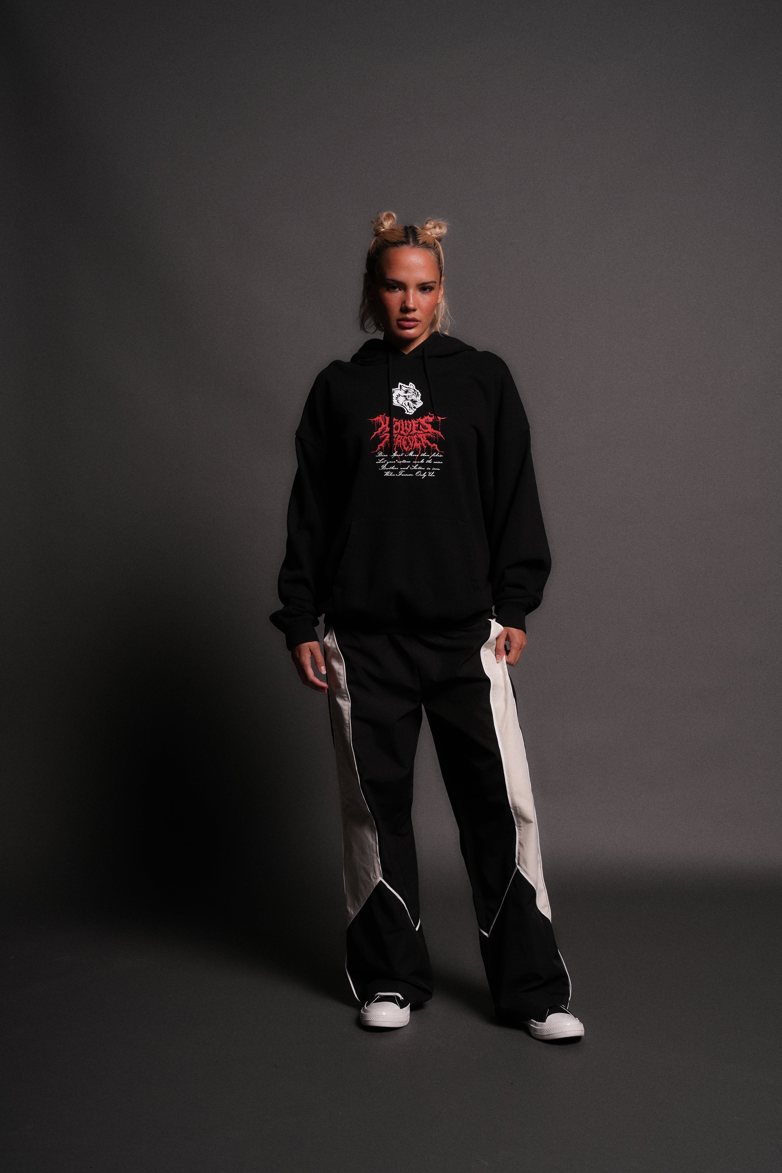 Jack Hammer "Grunge" Hoodie in Black — imagem 5