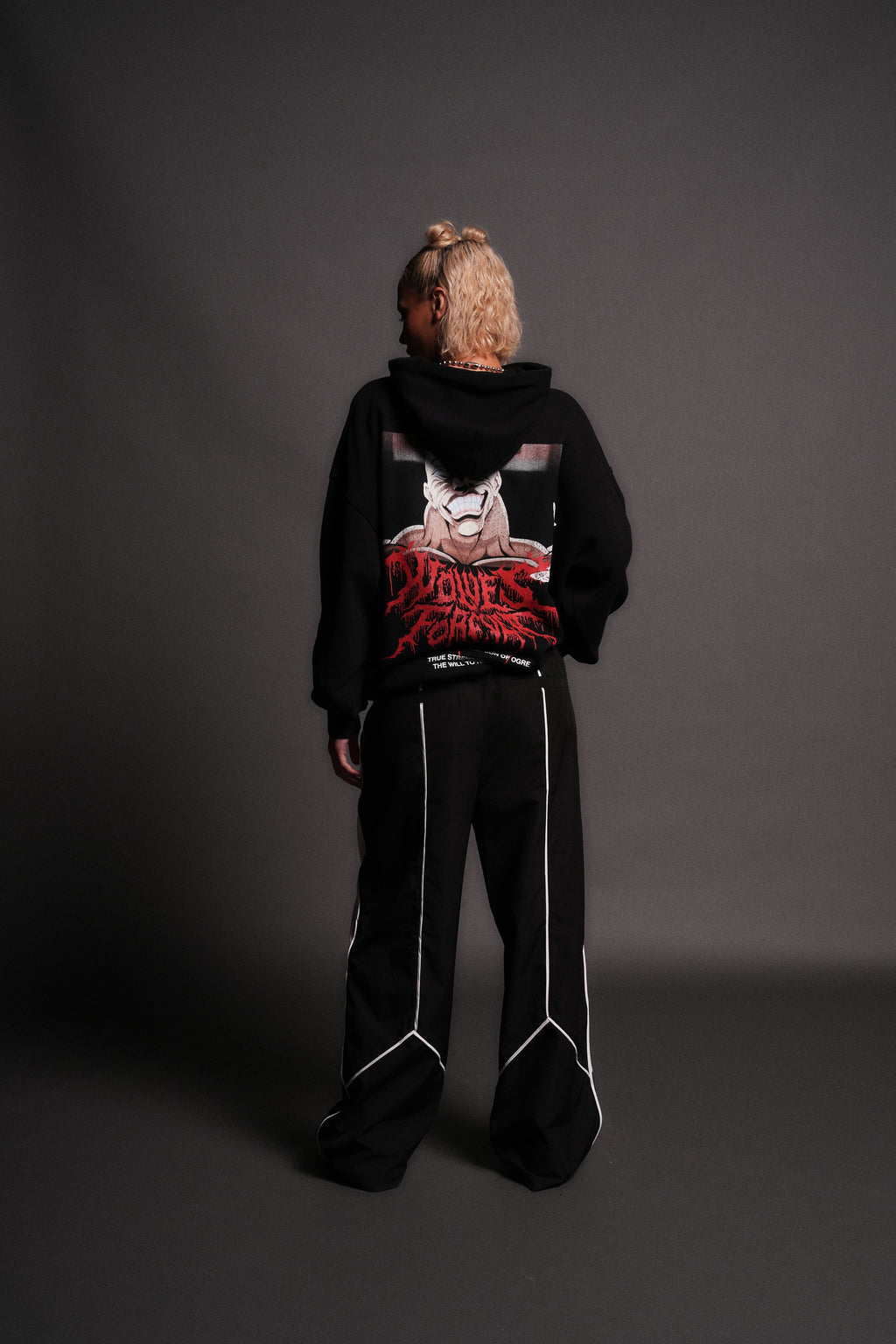 Jack Hammer "Grunge" Hoodie in Black — imagem 6