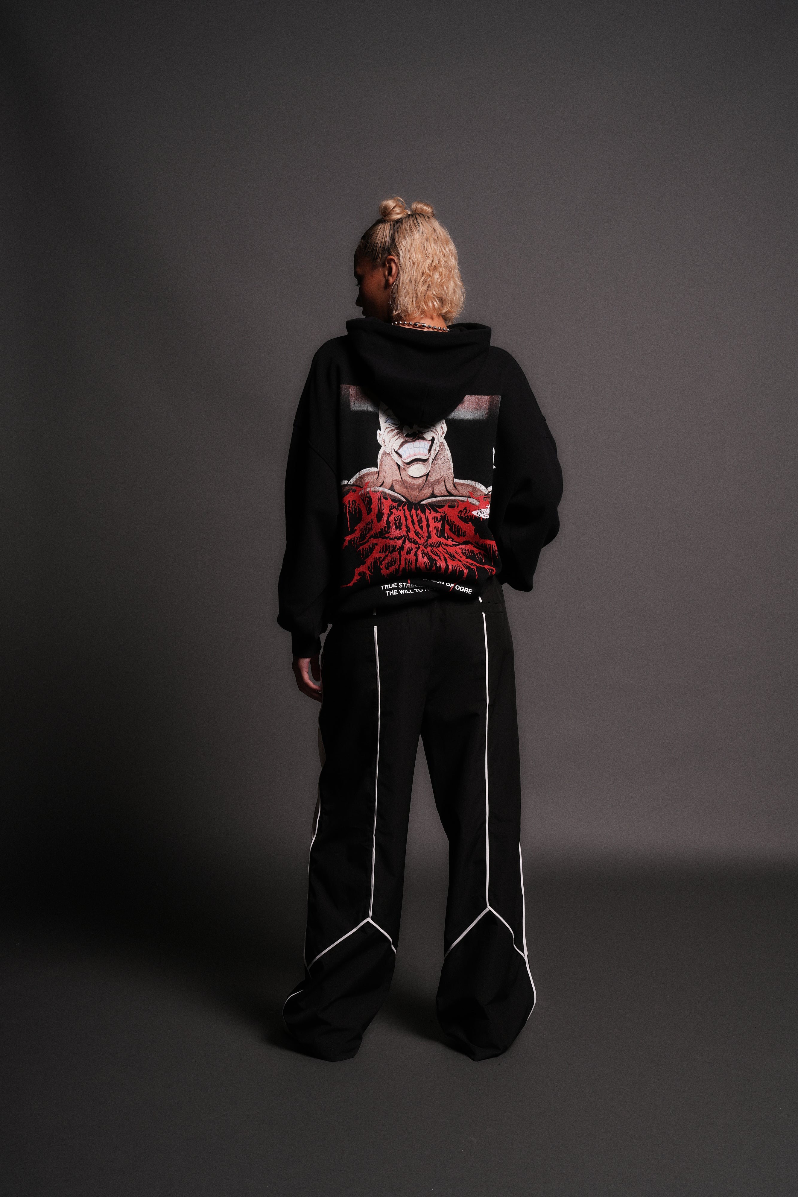 Jack Hammer "Grunge" Hoodie in Black — imagem 6