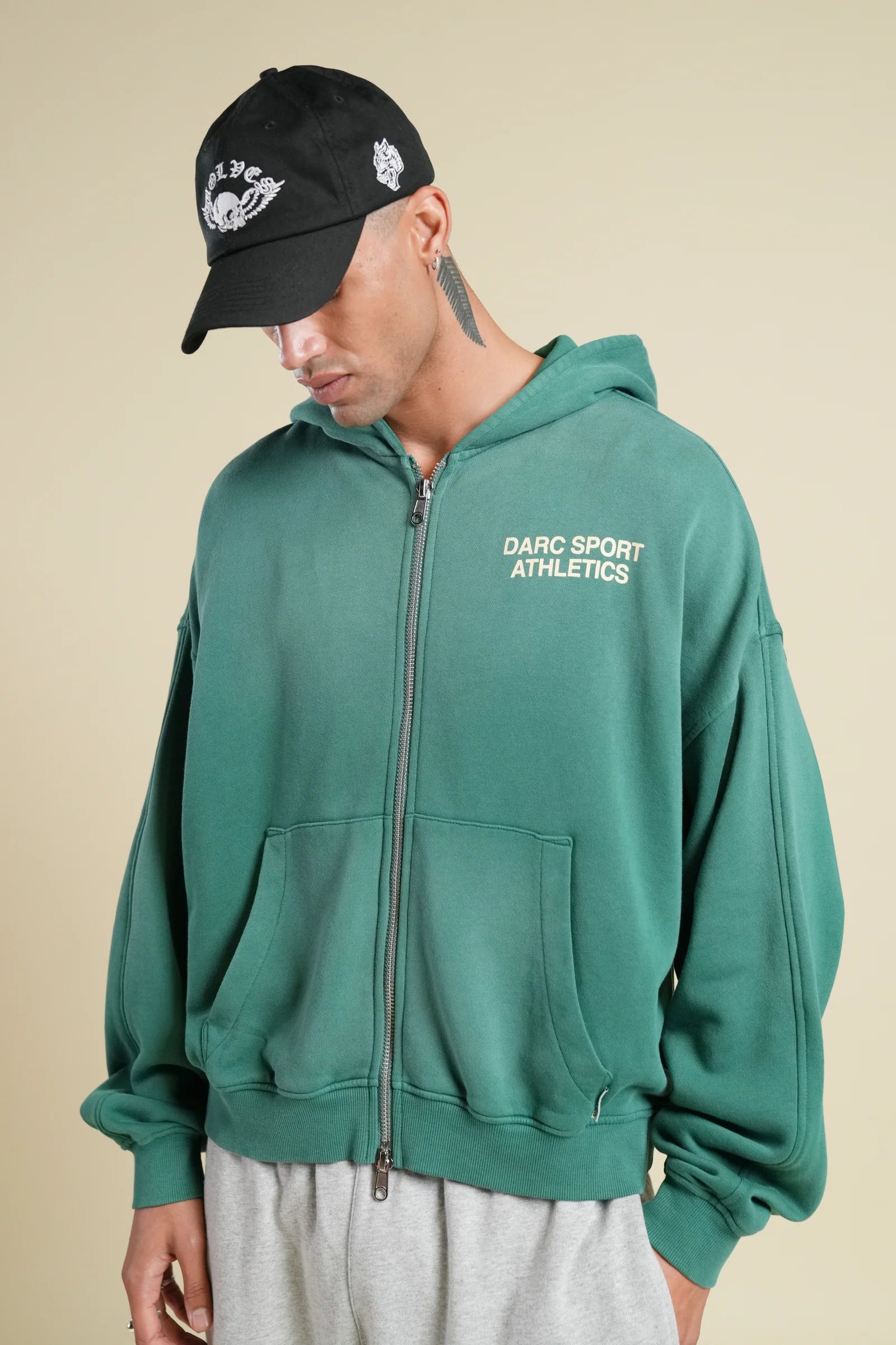 "DARCO" DOUBLE ZIP HOODIE