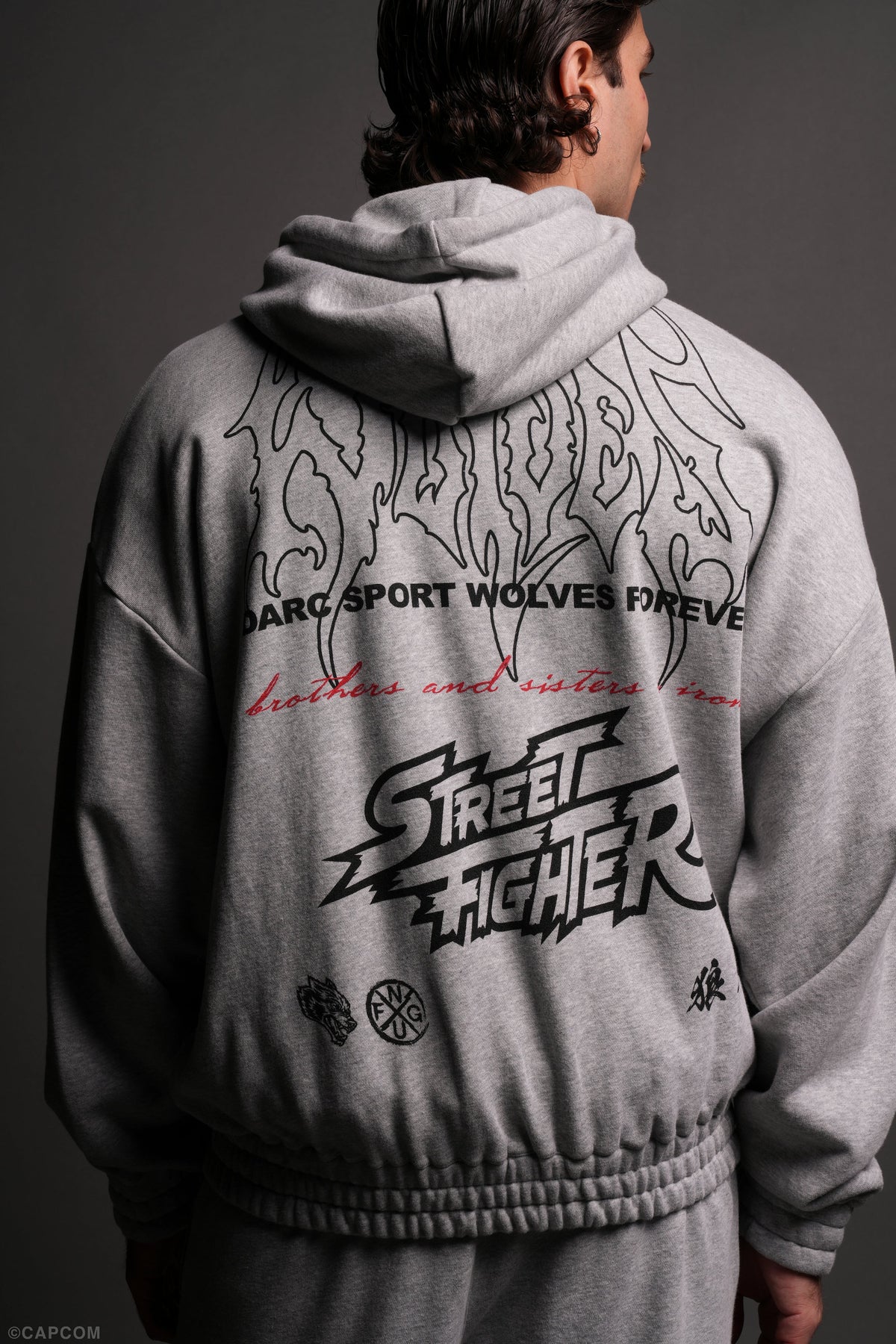 Final Boss "Chambers" Zip Hoodie in Light Athletic Gray - imagem 8