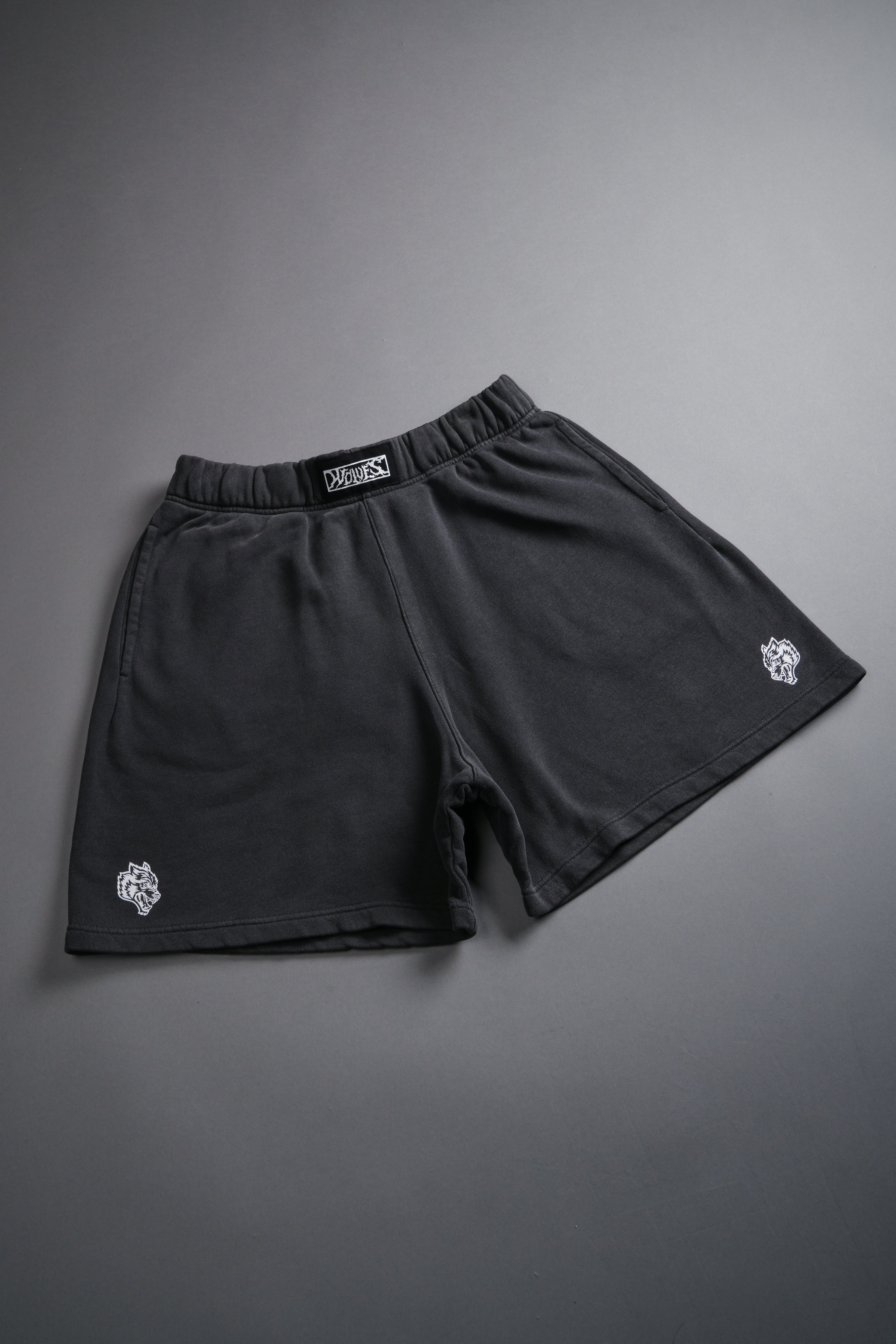 Box Patch Dual Post Lounge Sweat Shorts V2 in Wolf Gray — imagem 8