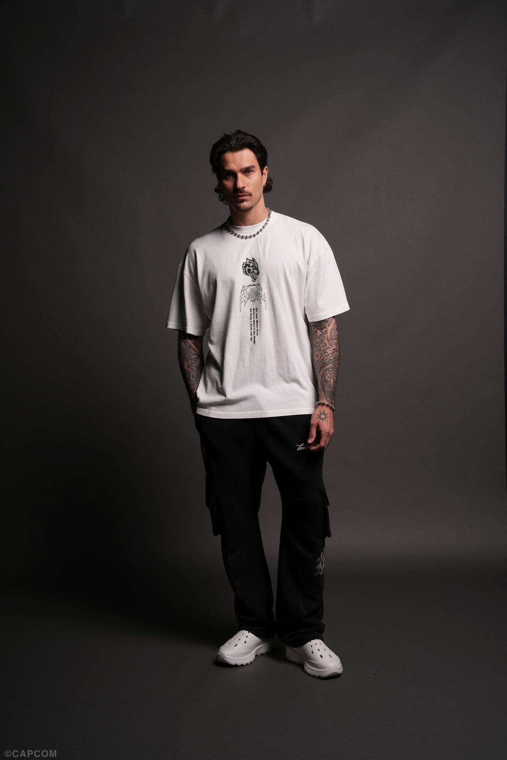 Akuma Forever "Premium" Oversized Tee in Cream - imagem 6