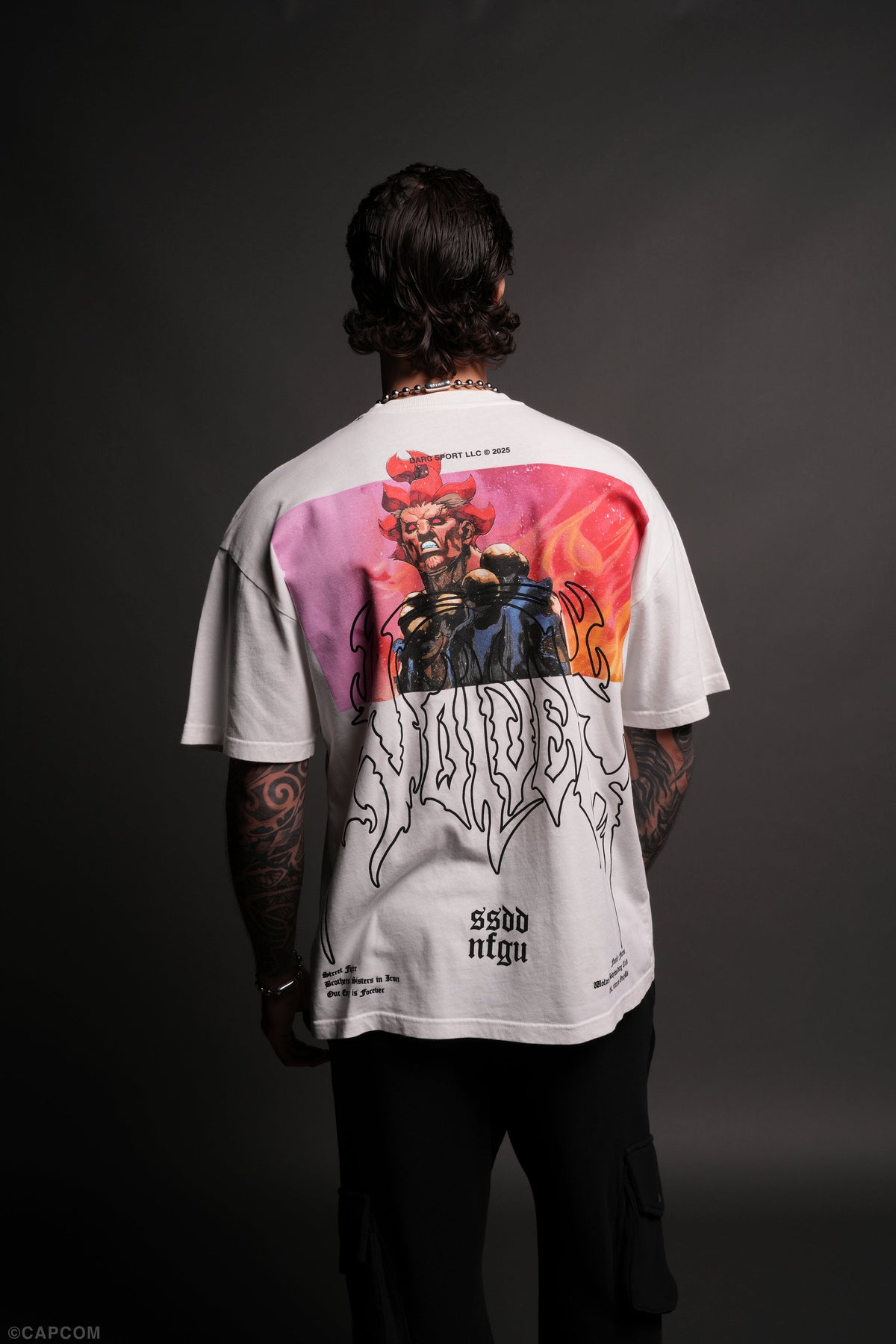 Akuma Forever "Premium" Oversized Tee in Cream - imagem 8